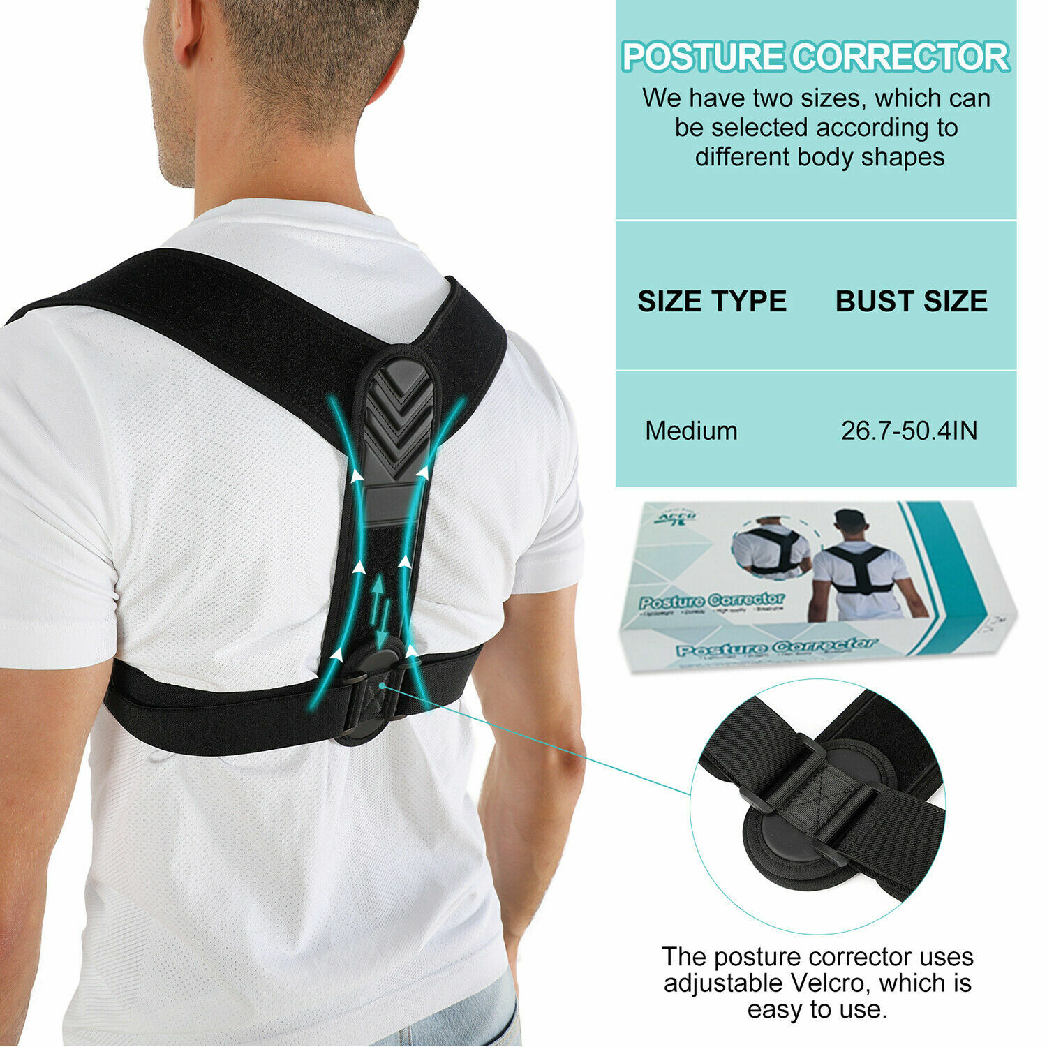 Posture Corrector Quick&Easy Relieve Neck and Shoulder Strain Posture Corrector