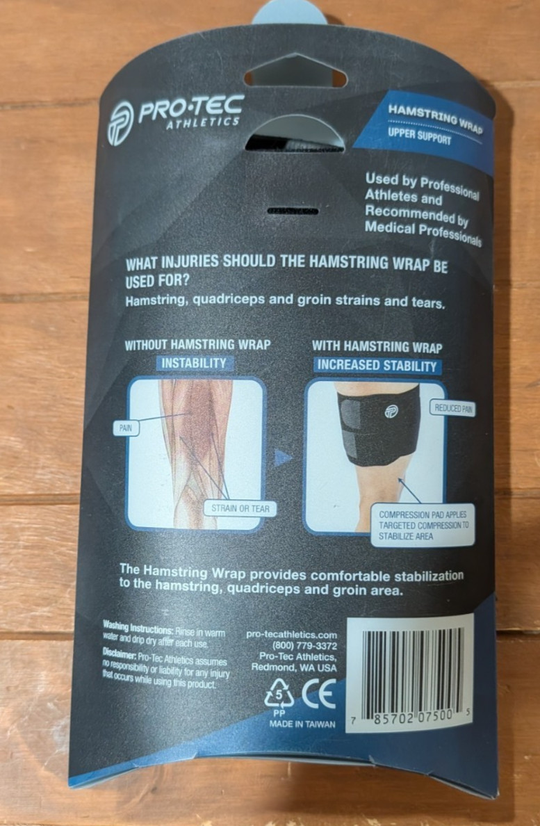 Pro-Tec Athletics Hamstring Wrap With Pad Thigh Hamstring Groin
