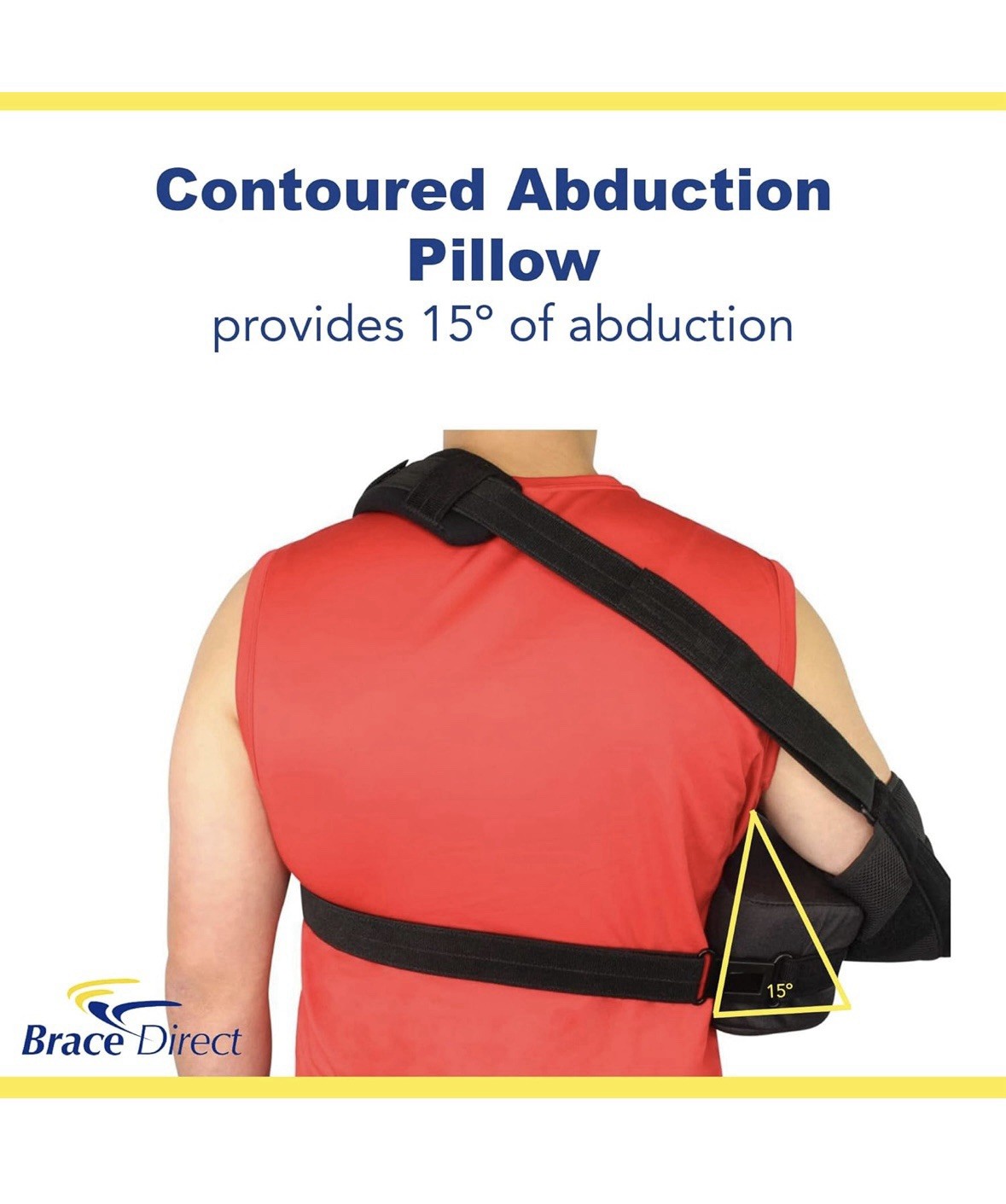 Shoulder Immobilizer with Abduction Sling for injury support-Large