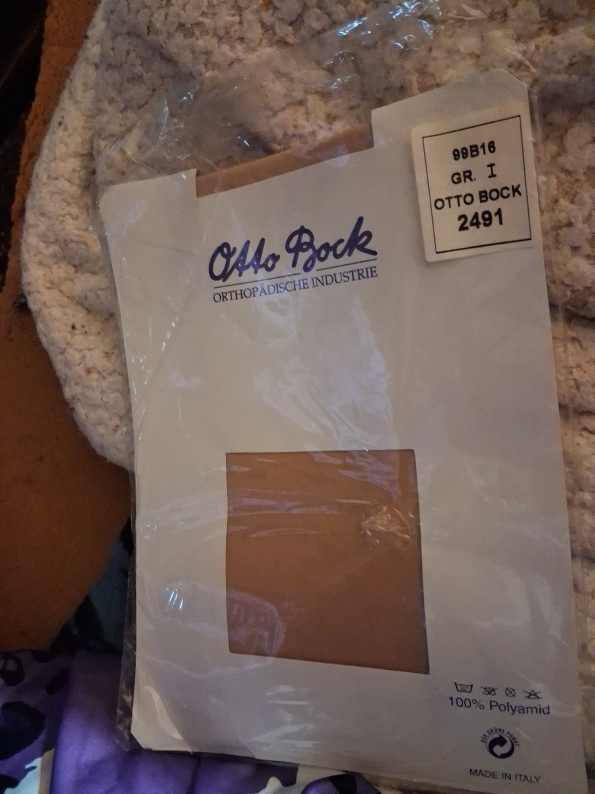 Otto Bock prosthetic cosmetic stocking, model number 99B16,