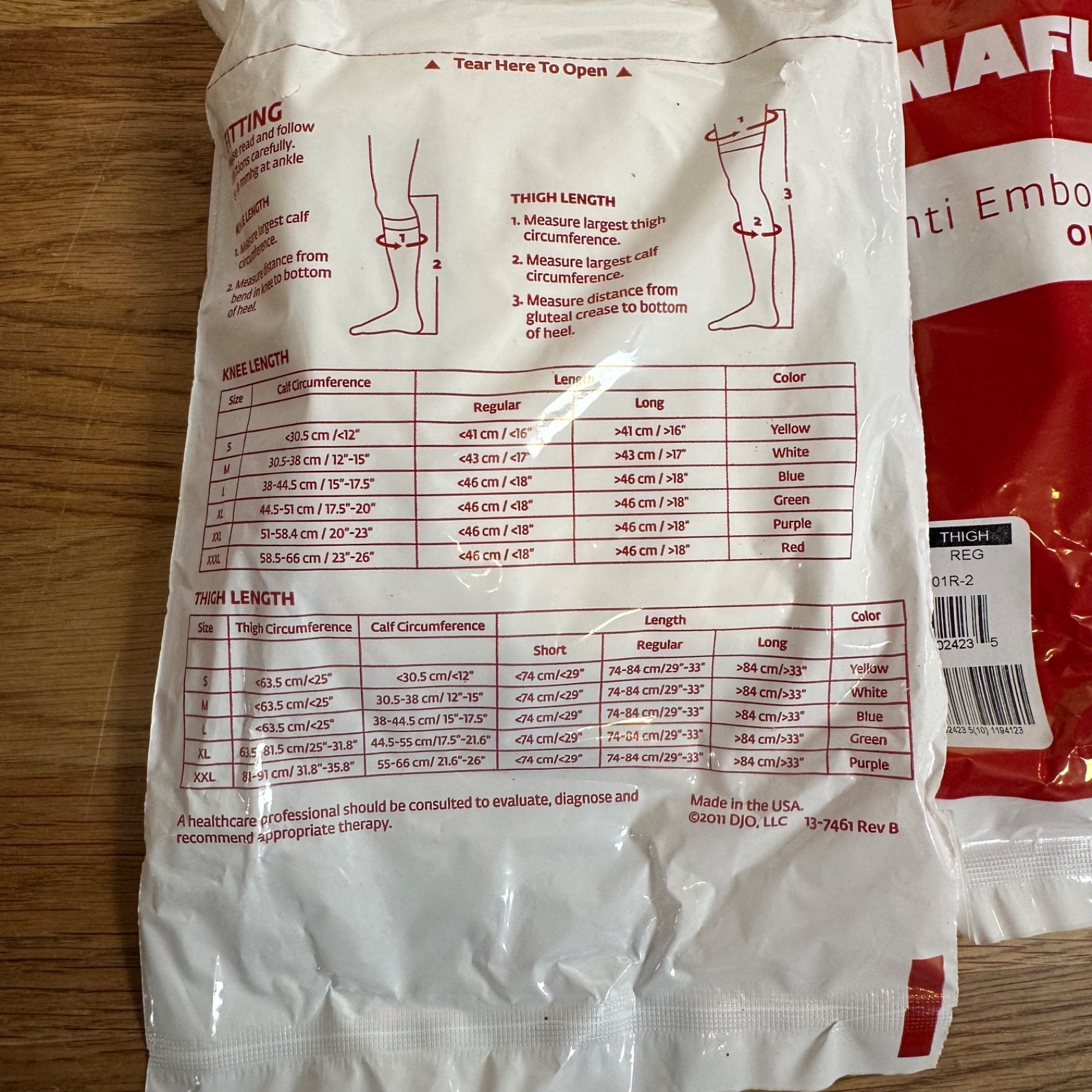 Venaflow AES Anti Embolism Stockings 3 Pairs Small Thigh Regular Open Toe 501R-2