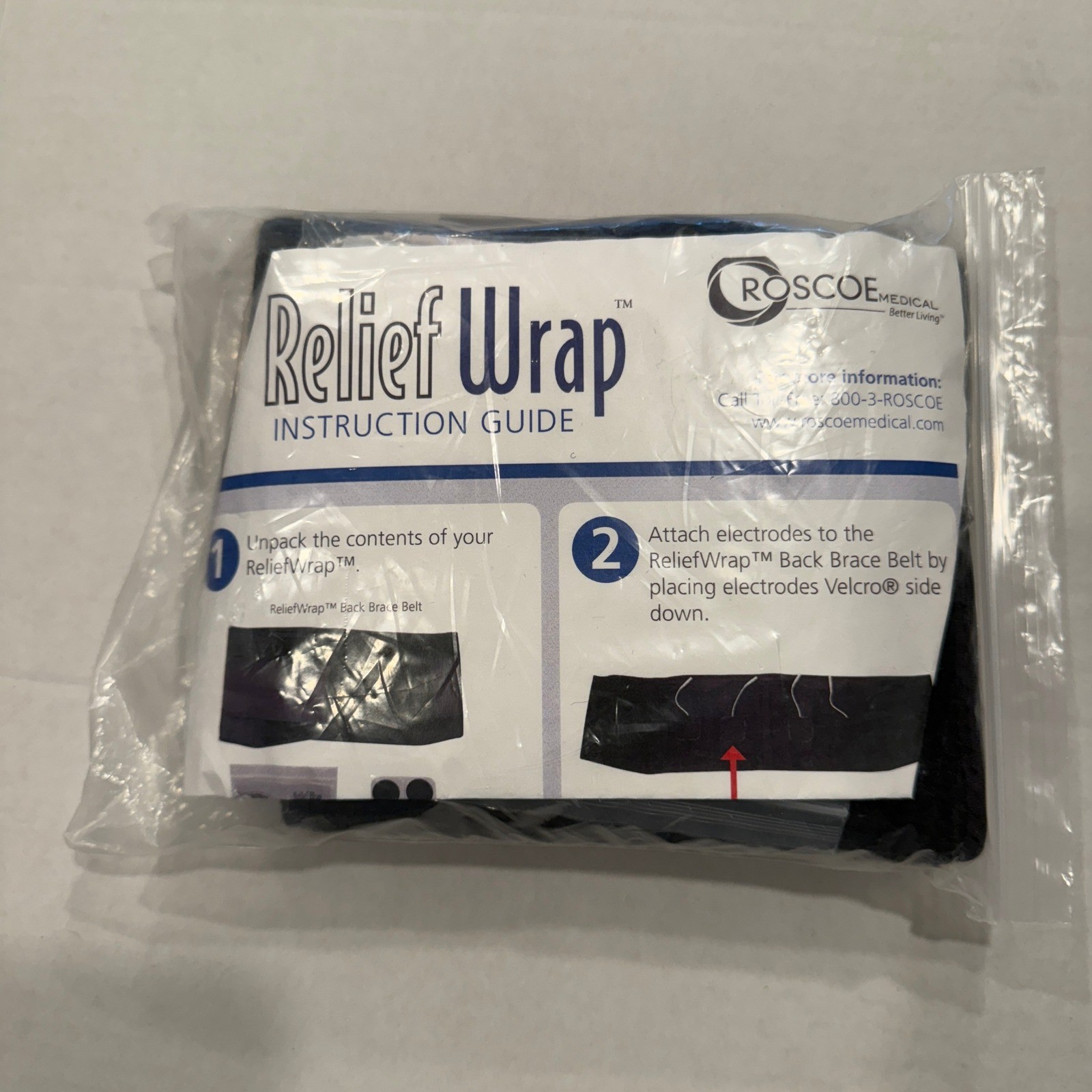 Roscoe Medical Relief Wrap Conductive Back Garment Belt Size Large GF5130 NWT