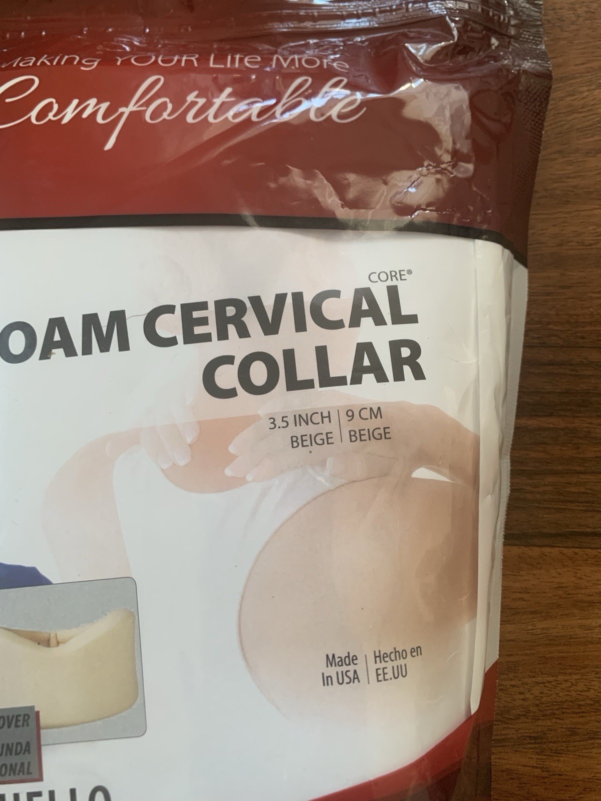 Core Products Foam Cervical Collar Neck Support Beige 3.5” Recovery USA New