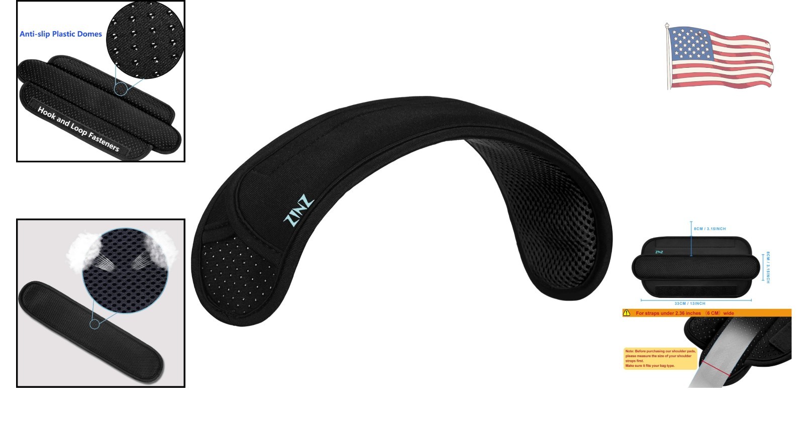 Detachable Shoulder Pad Cushion – Comfort and Support for Laptop & Travel Bags