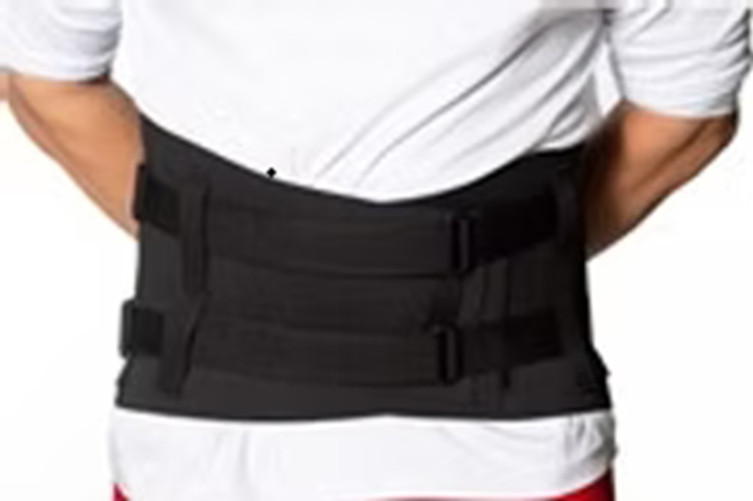 New Options Sports 2XL 12” X 40inch Back Brace Black Side Support Ribs $59