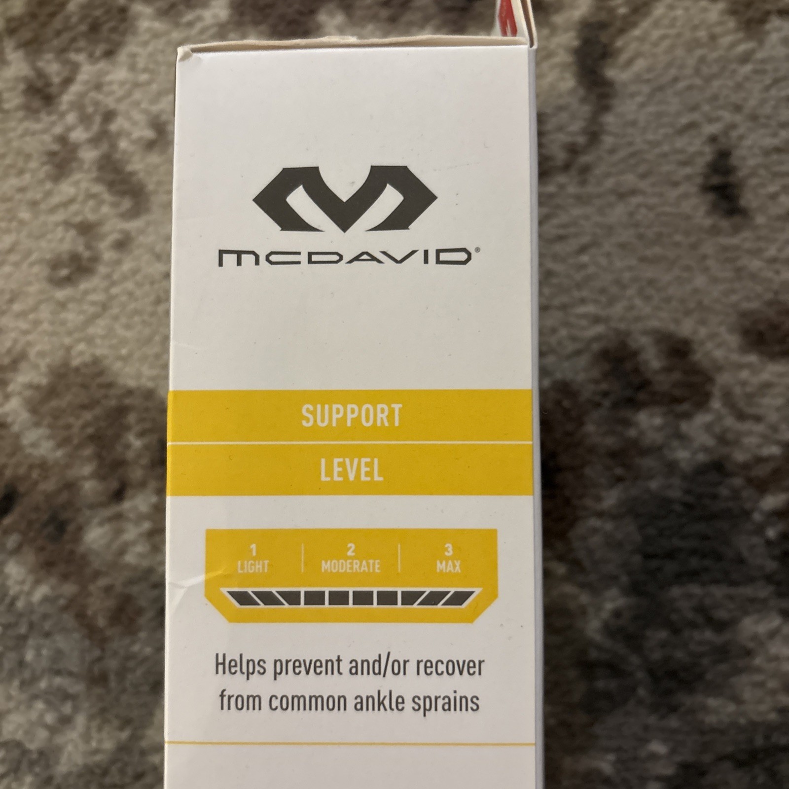 McDavid Sport Ankle Brace With Straps Size M Level Three Full Support