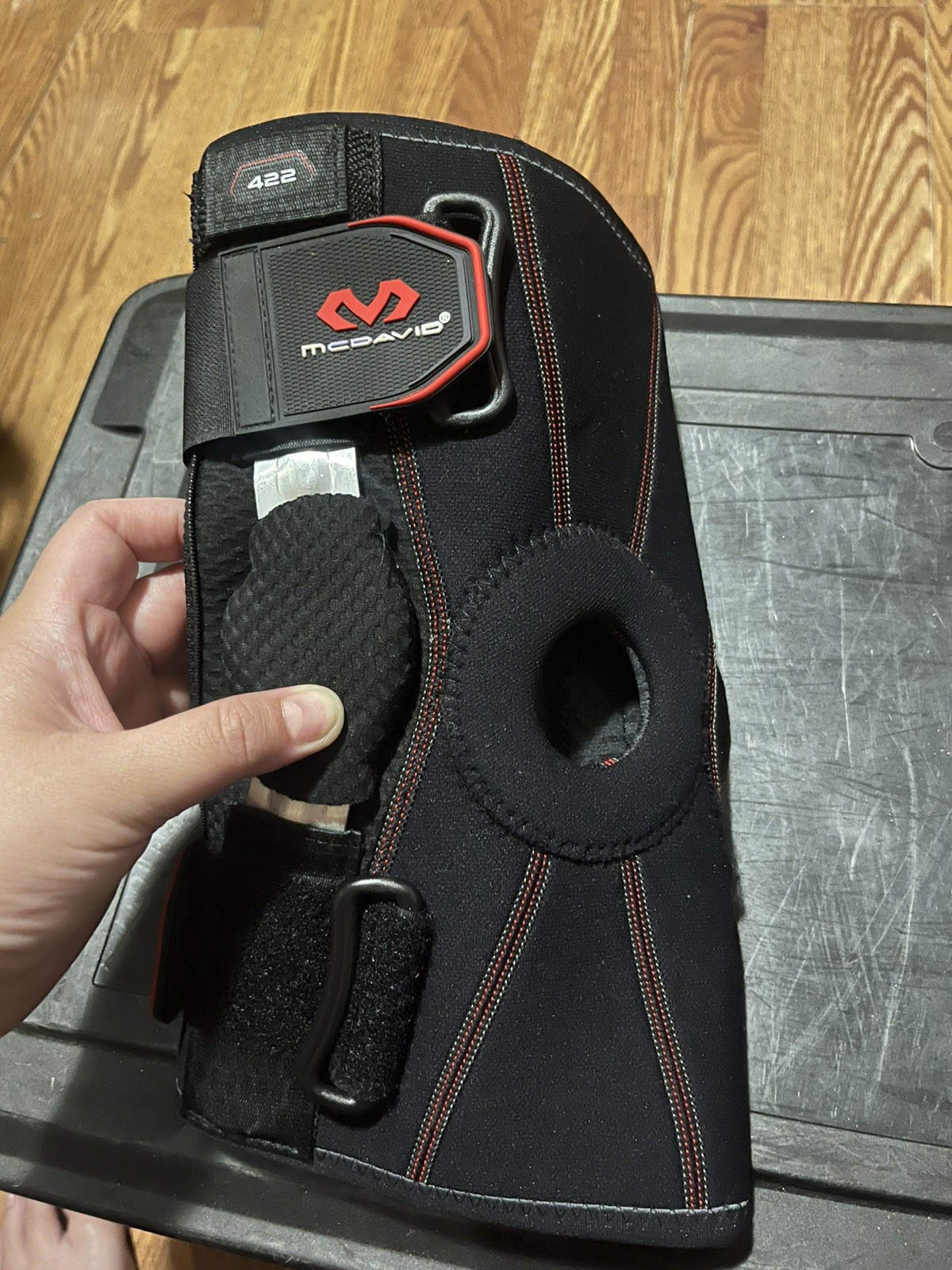 McDavid 422 Dual Disc Hinged Knee Brace Support & Adjustable Straps Size L