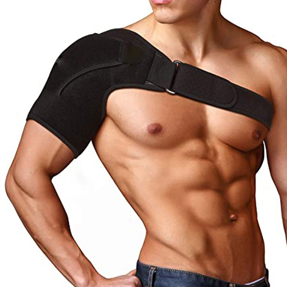 Adjustable Shoulder Brace w/ Pressure Pad Rotator Cuff Pain Relief Support Belt