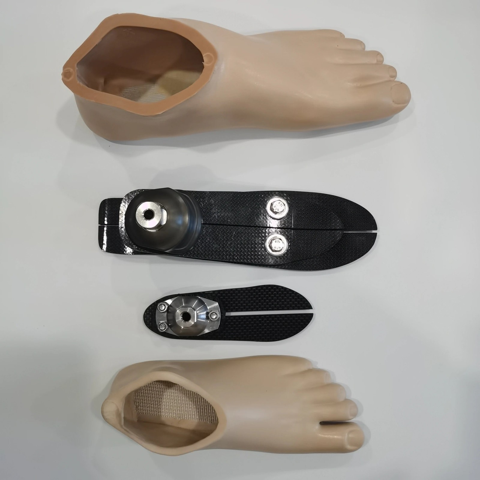 Lower ankle carbon fiber foot of prosthetic parts artificial limbsfor children