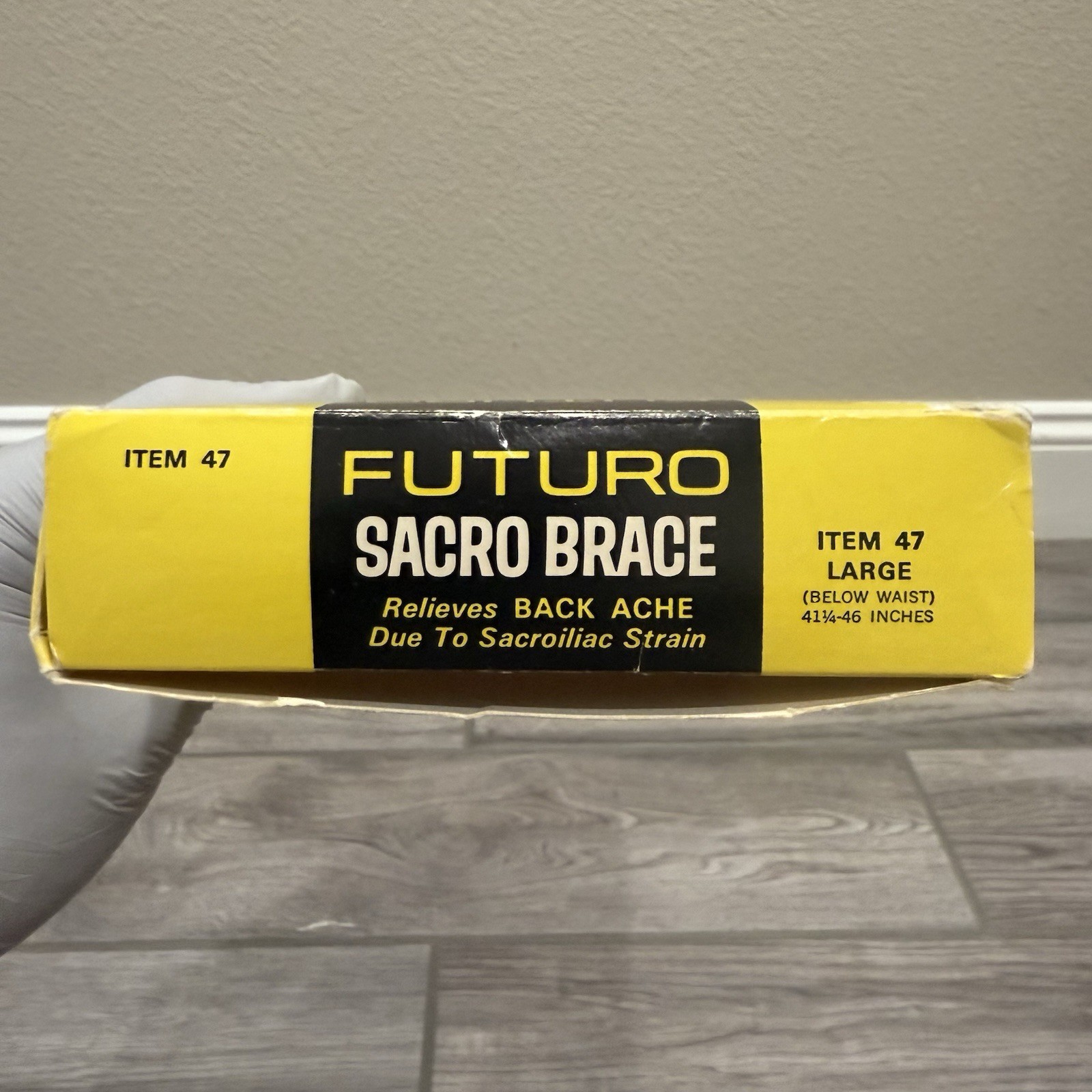 Vintage Futuro Sacro Brace Controlled Support White Adjustable 1966 – SMALL