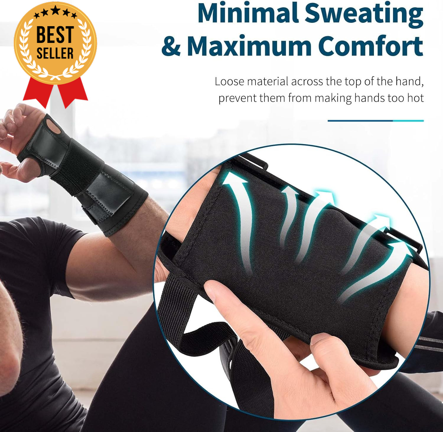 Wrist Brace Splint Carpal Tunnel Pain Relief Adjustable Compression for Hands