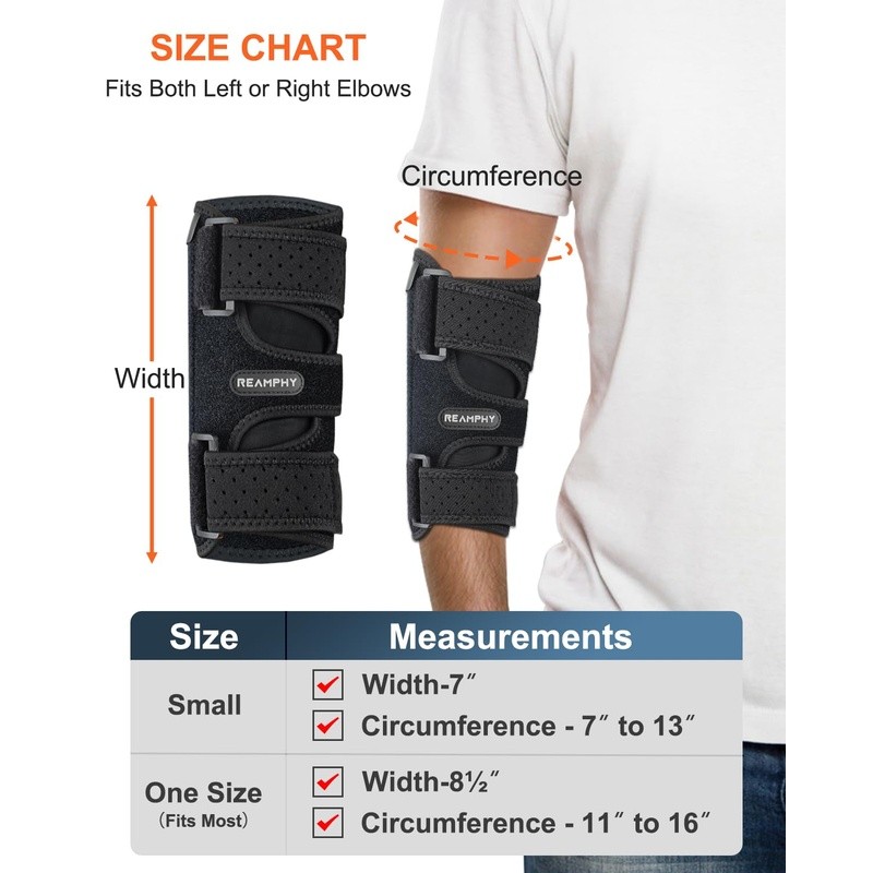 Elbow Brace Support Night Sleep Tendonitis Arthritis Non Slip Comfortable Sleeve