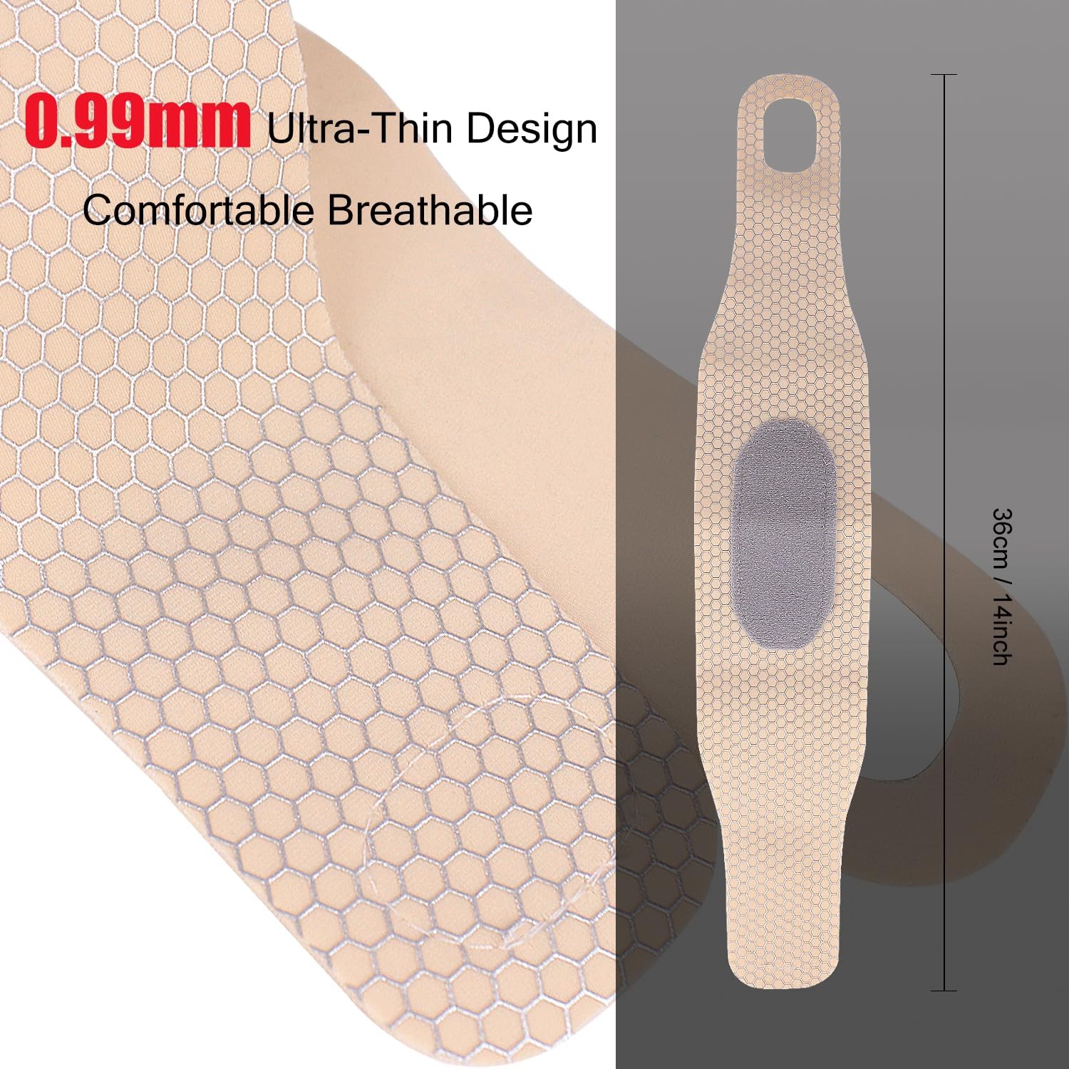2 Pcs Ultra-Thin Wrist Brace Support for Carpal Tunnel, One Size, Skin Tone