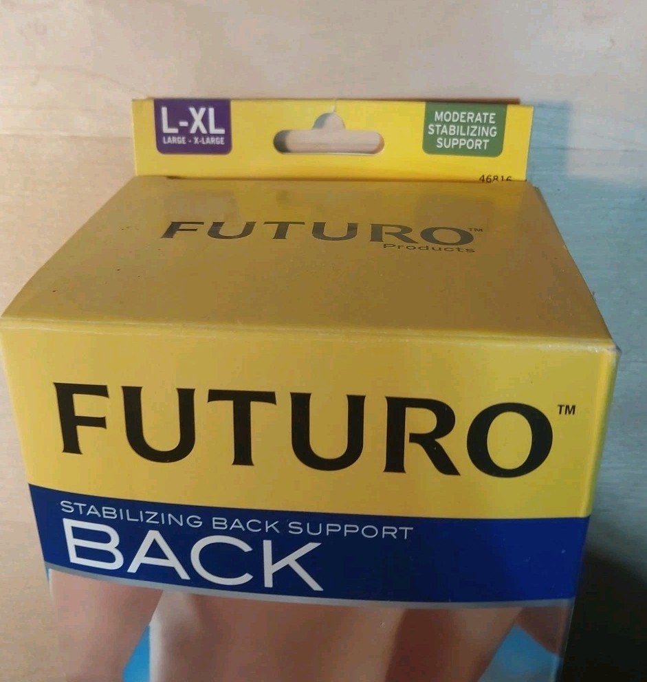 Futuro Brace Back Adjustable Large L – XL Cushion Pads Open Box