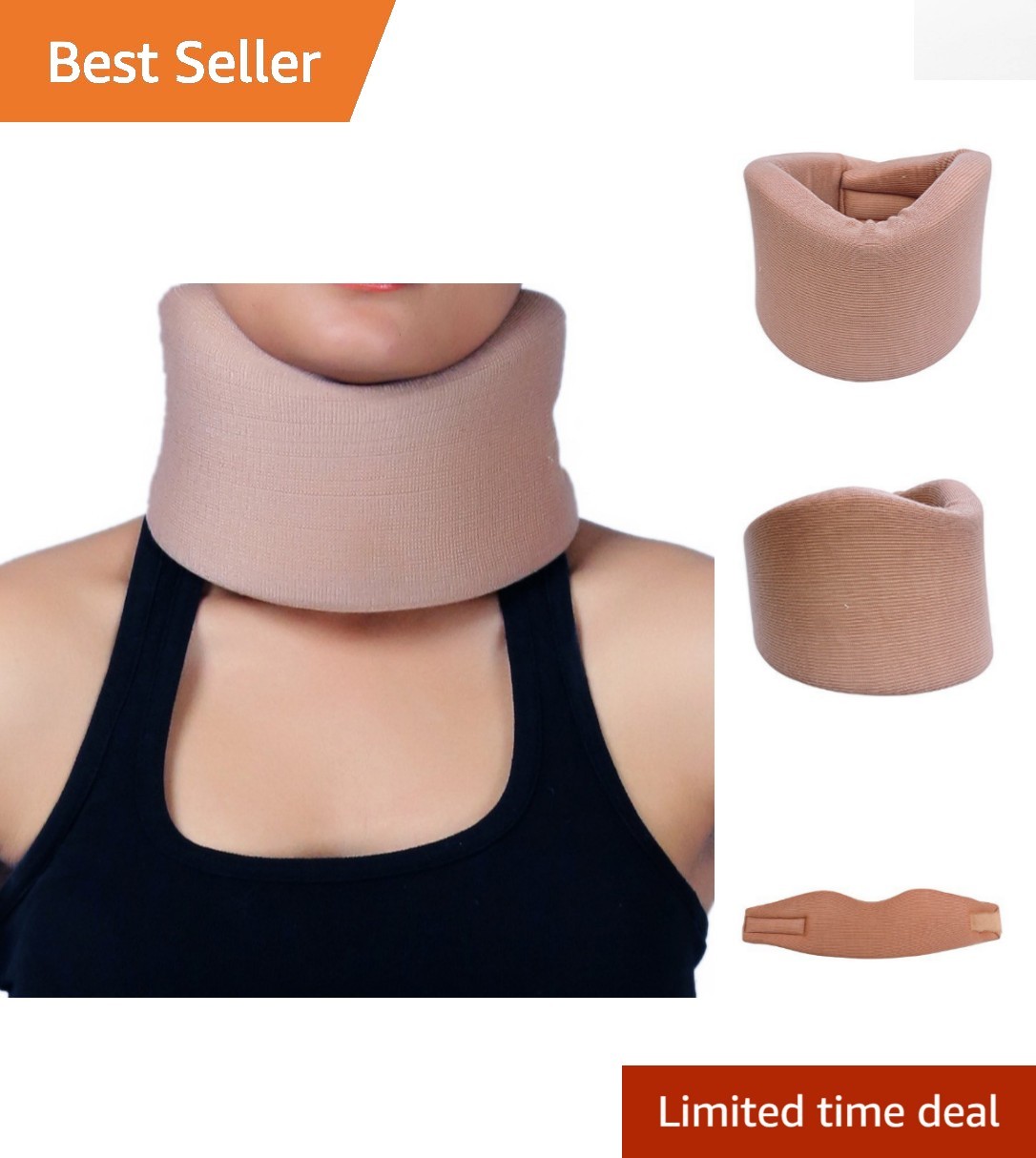 Hypoallergenic Soft Foam Neck Support Collar for Comfort and Pain Relief – Small