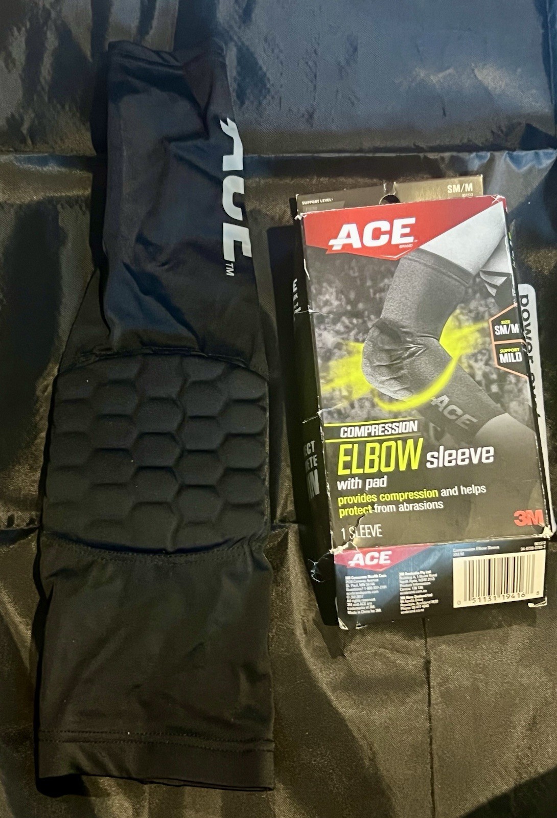 ACE Compression Elbow S M Sleeve Pad Abrasion Protection New Open Box