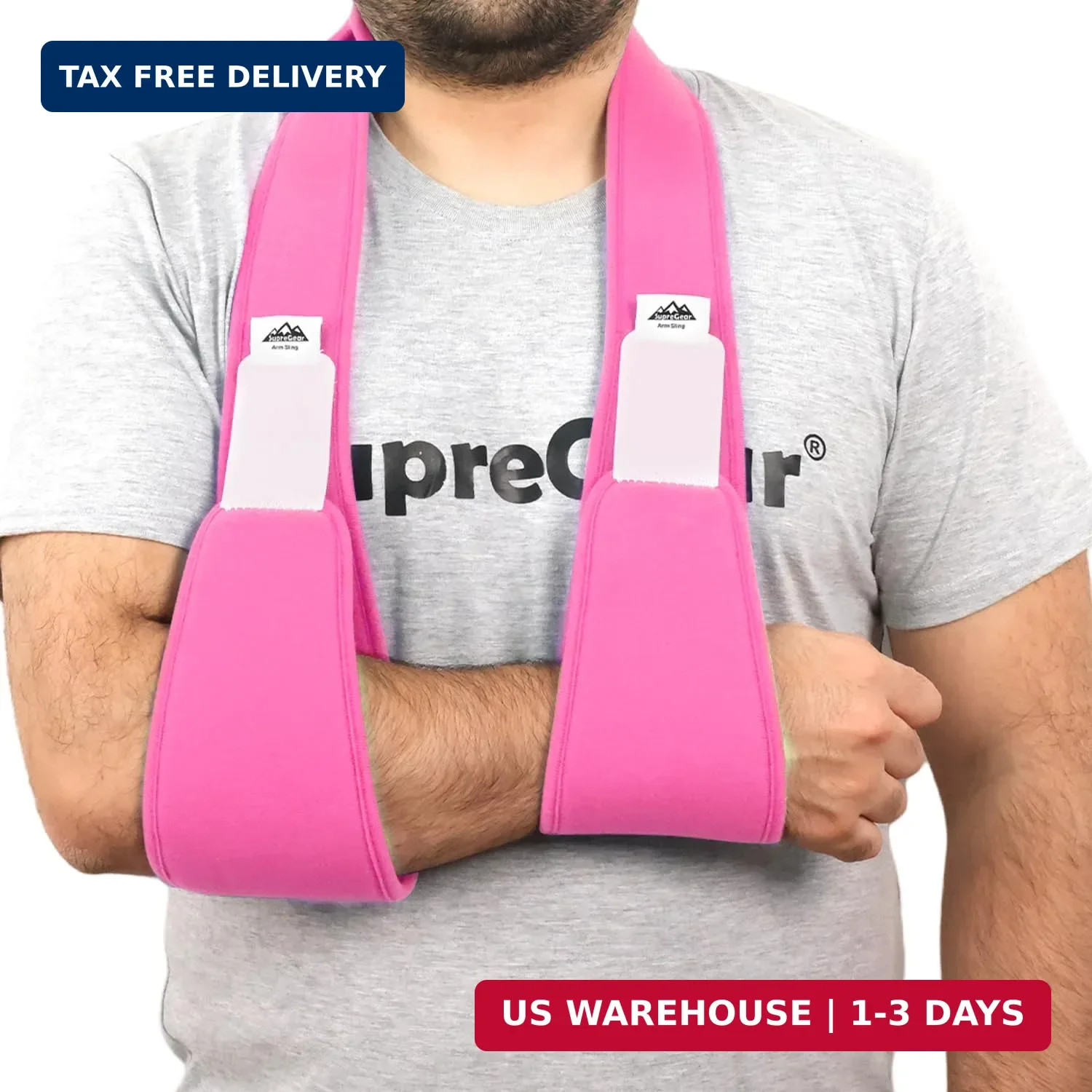 supregear Arm Sling Shoulder Immobilizer, Rotator Cuff Support Brace, Lightweigh