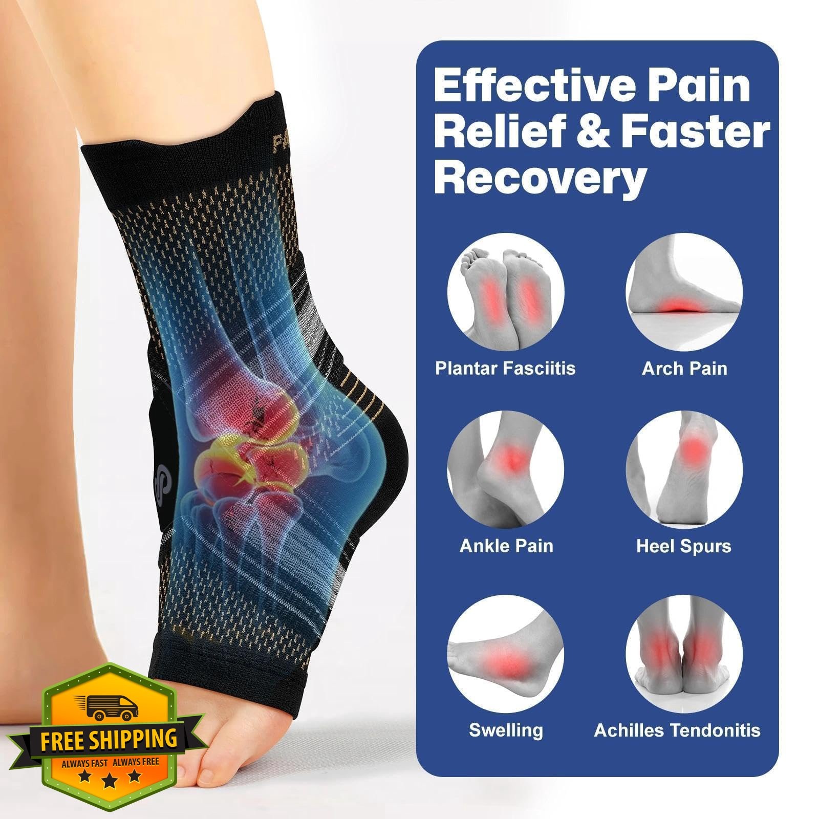 PAPLUS Ankle Braces Nude Small 2 Pairs
