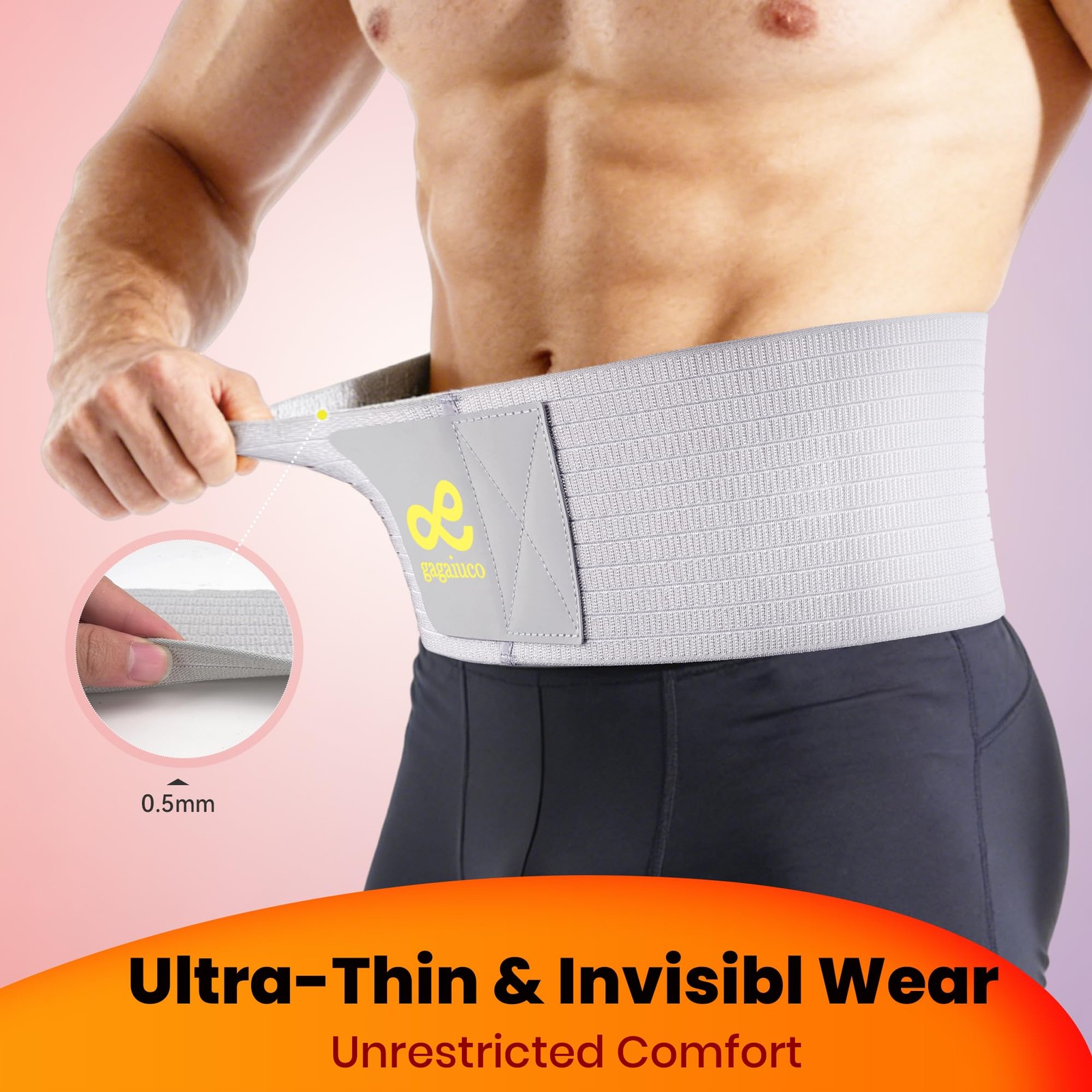 gagaiuco Umbilical Hernia Belt for Men & Women, Abdominal Binder Adjustable T…