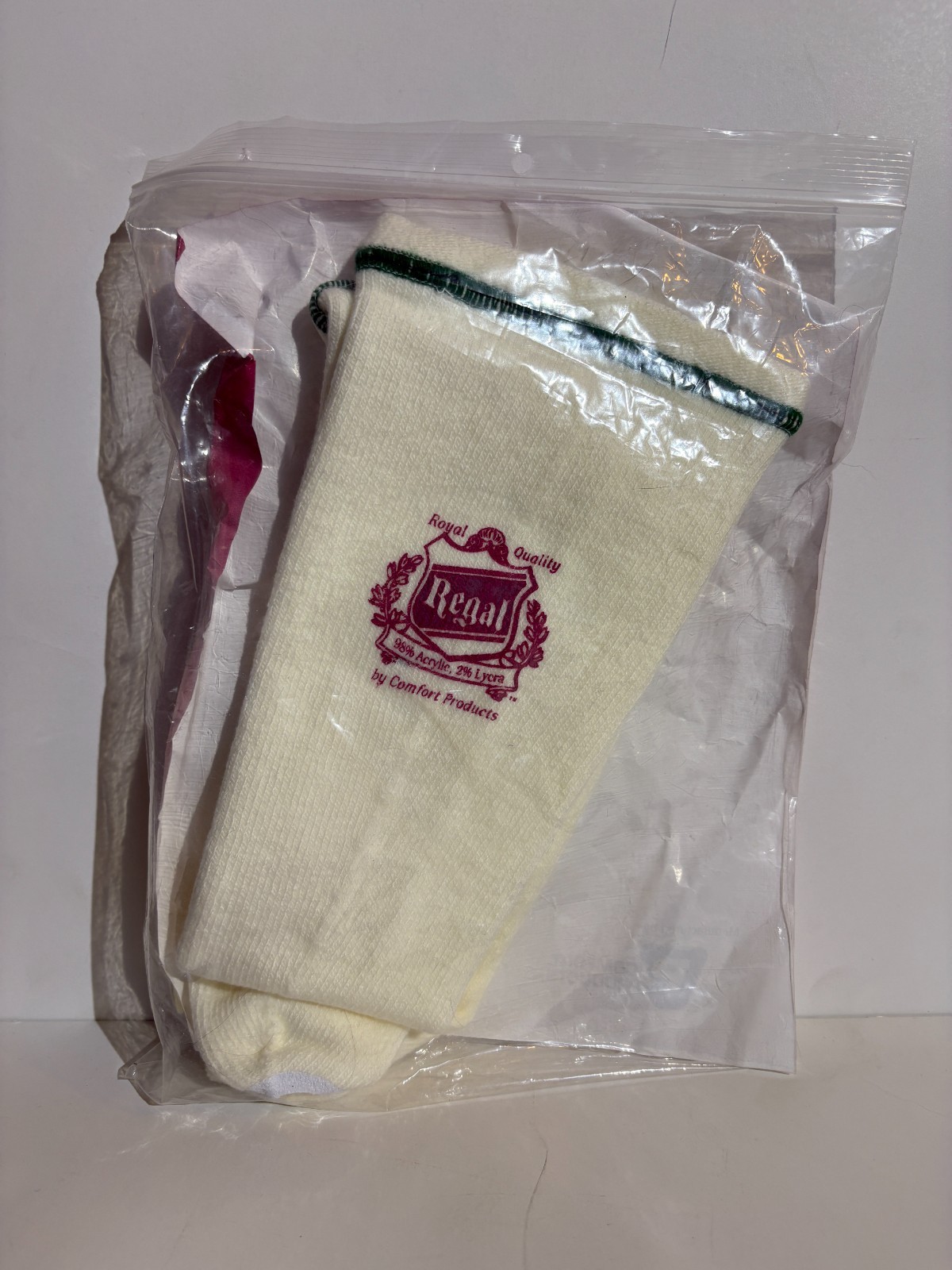 2 Regal Acrylic Stretch Prosthetic Socks 3 & 5 Ply No Hole New In Package