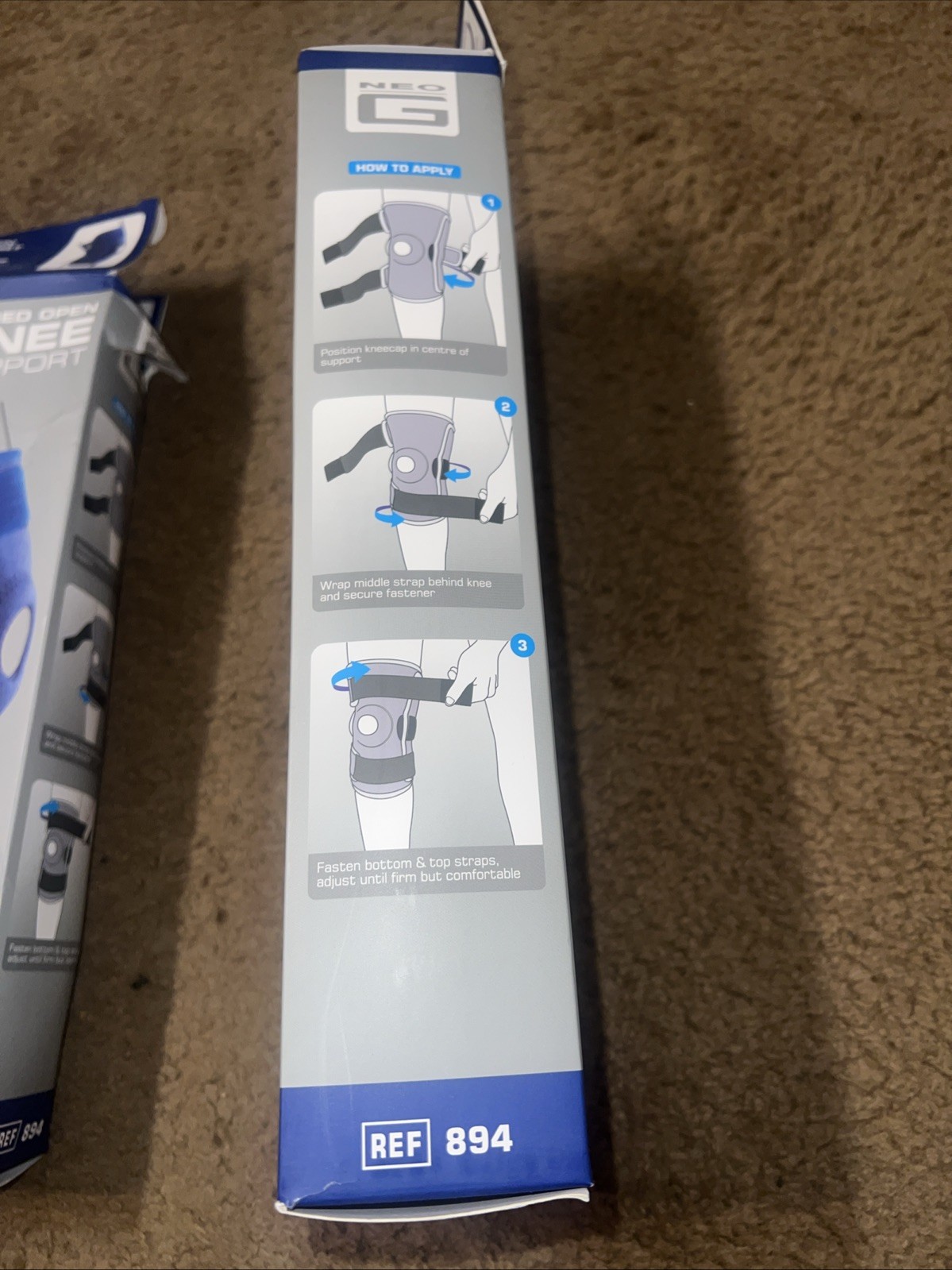 Neo G Hinged Open Knee Support, Class 1 Medical Device, New, Sealed