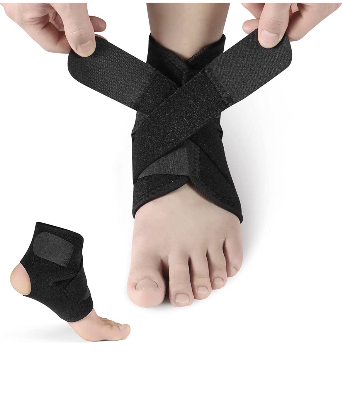 Ankle Support Brace Compression Tendon Strap Elastic Bandage Sport Foot Wrap