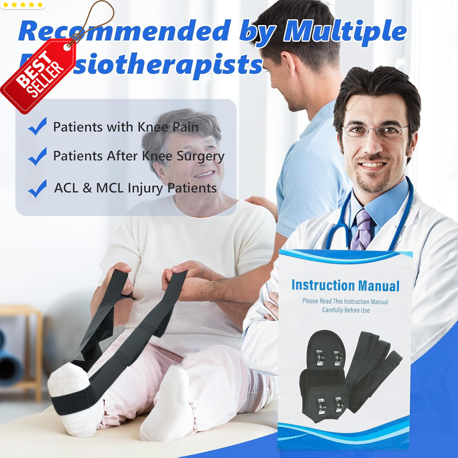 Knee Glider Knee Replacement Recovery Aid Physical Therapy Rehab Equipment – US