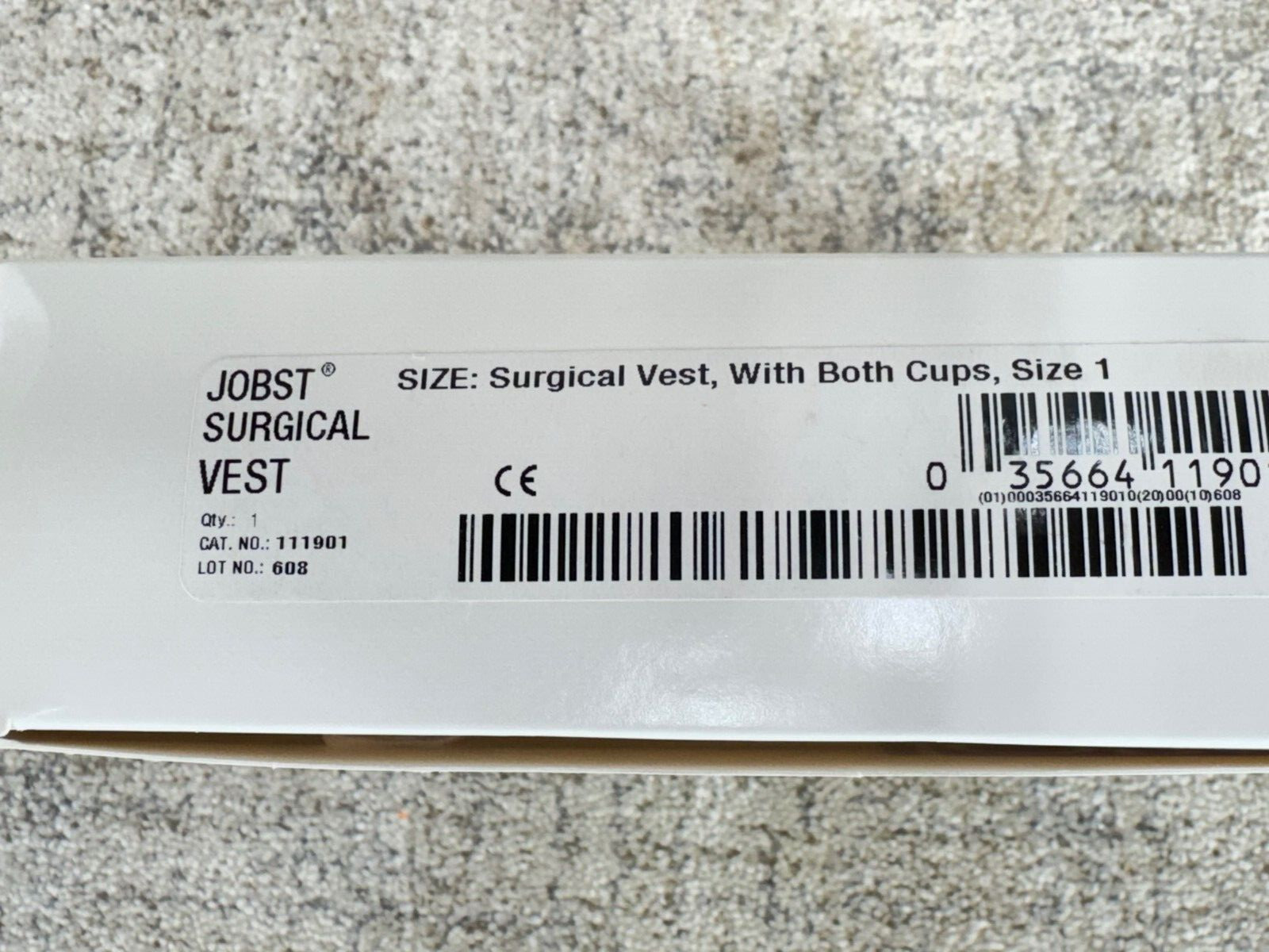 Jobst 111910 Post Surgical Vest, With both Cups, Size 1 (NEW)