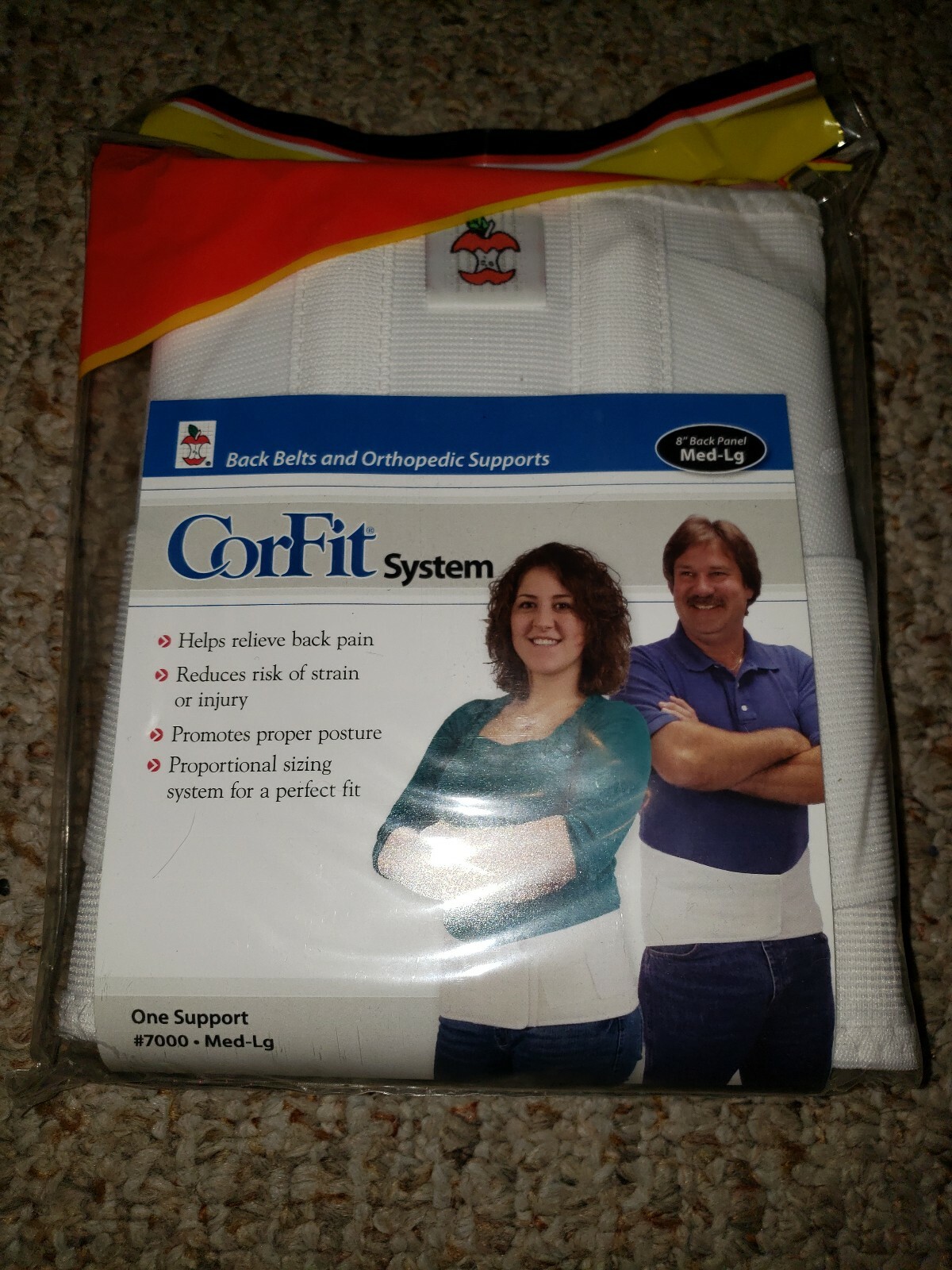 CorFit System LS Back Support Belt Med/Lg NEW MSRP $42