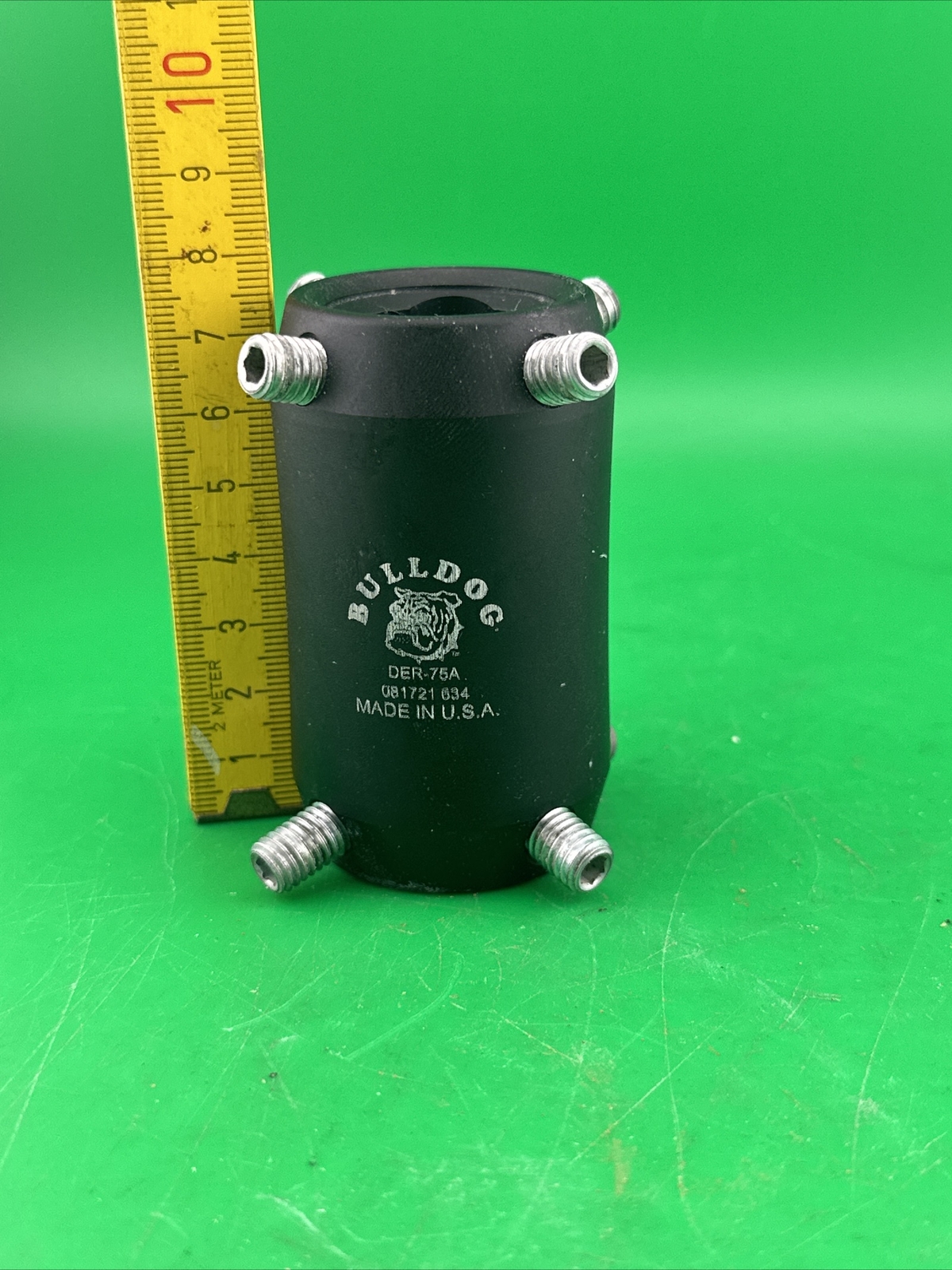 Bulldog Prosthetic Part Adapter Double End Receiver. Height 7.5cm