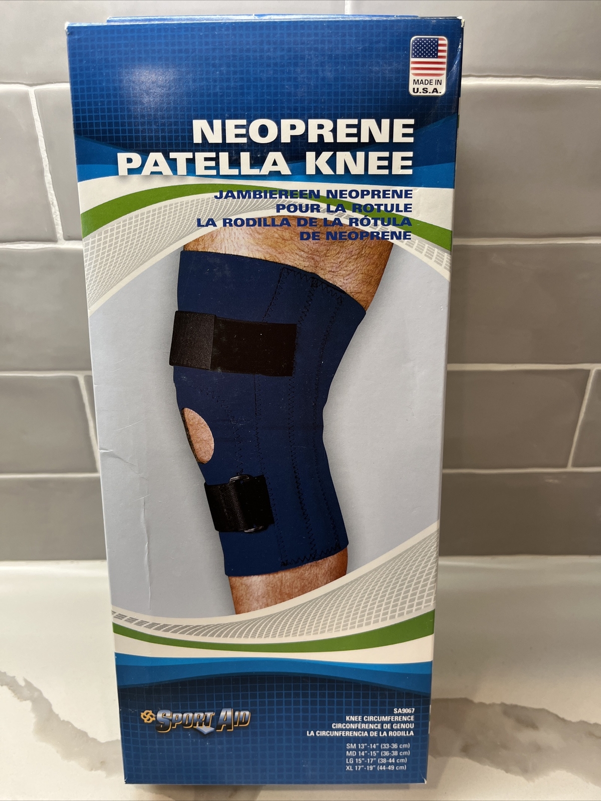 SportAid MEDIUM Neoprene Patella Knee Brace Blue BRAND NEW