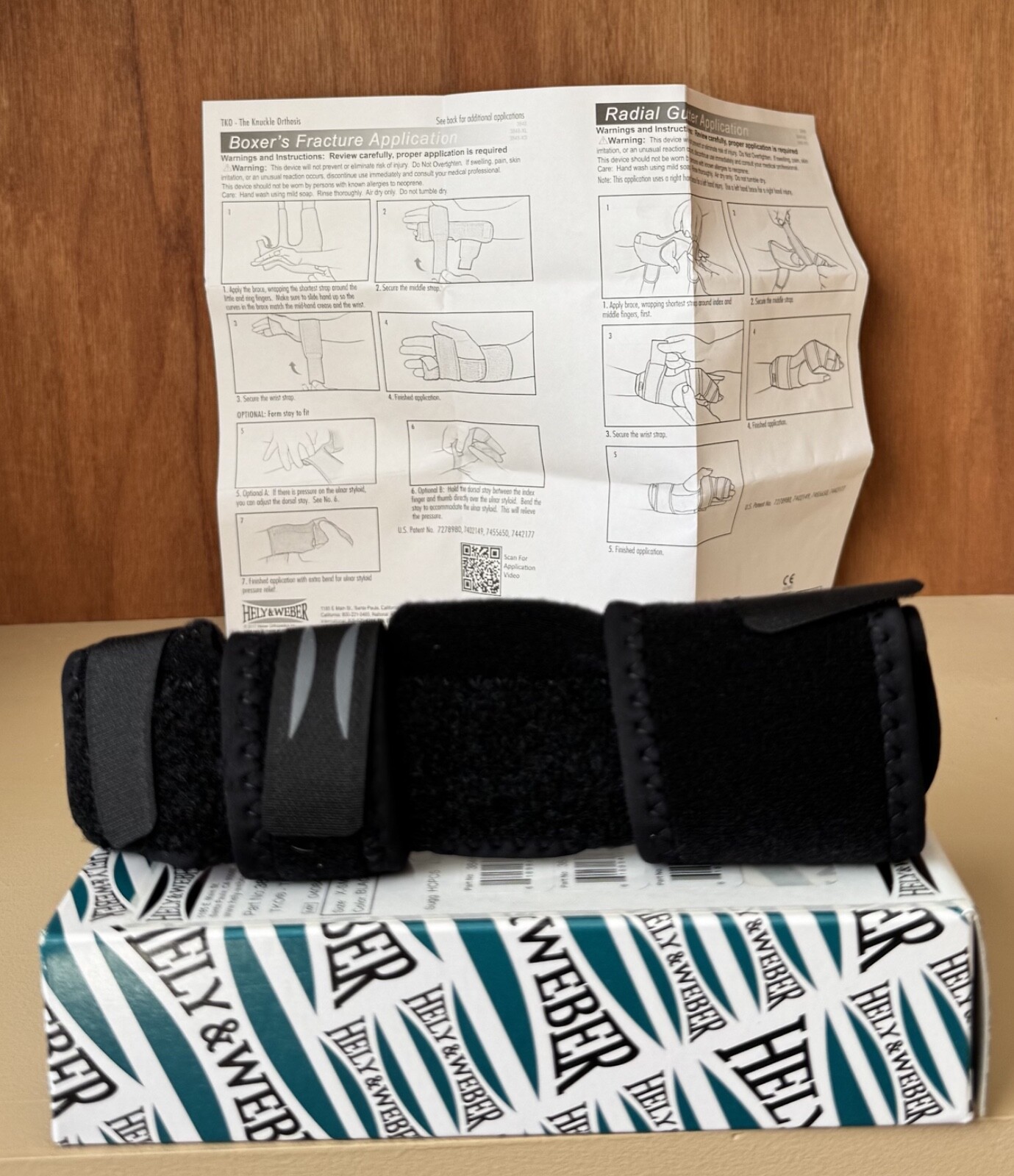 *NEW HELY & WEBER TKO(THE KNUCKLE ORTHOSIS) HAND BRACE/3848-RT-XS*