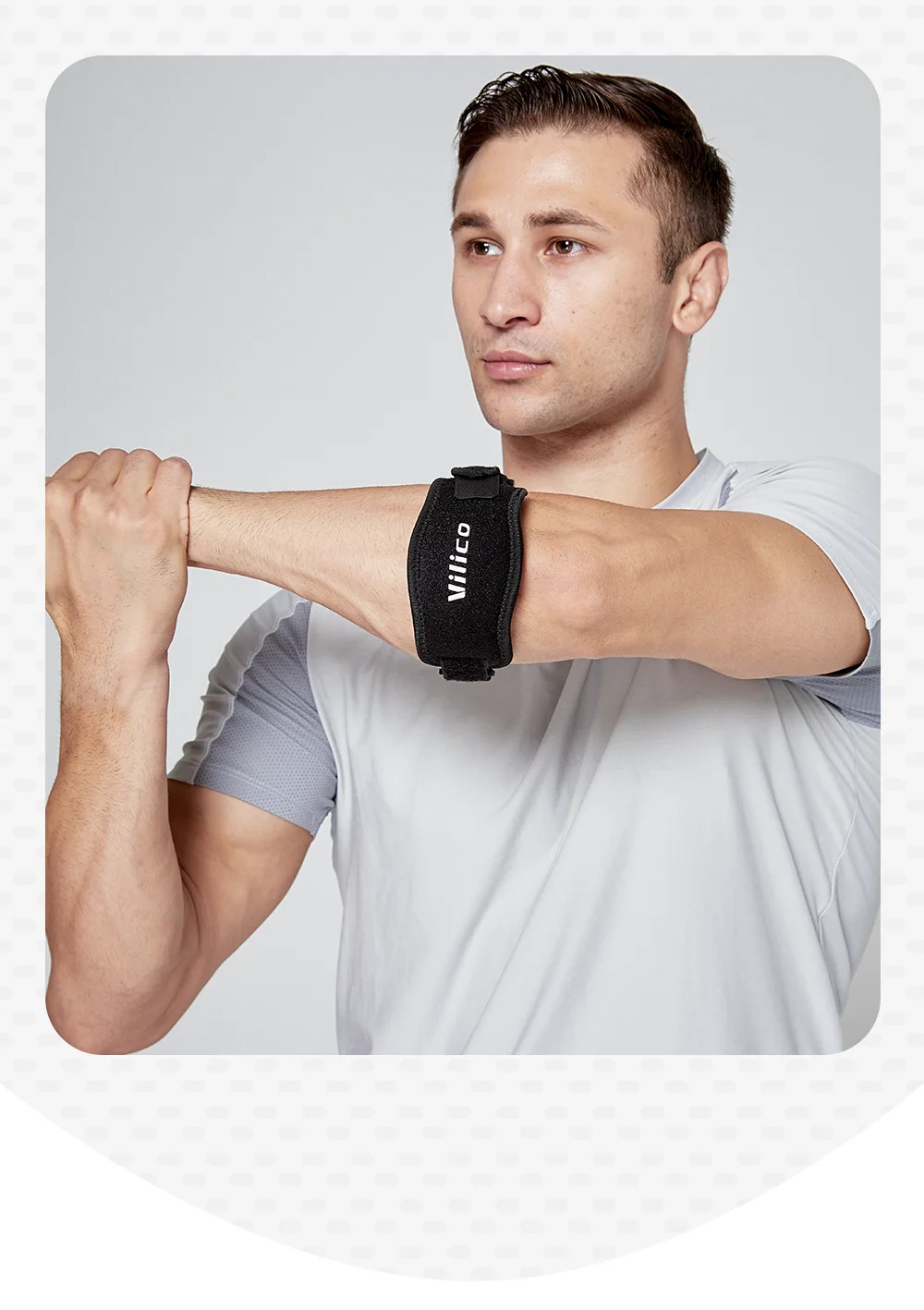 1Pc Tennis Elbow Brace Strap for Tendonitis Joint Pain Adjustable Elbow Support