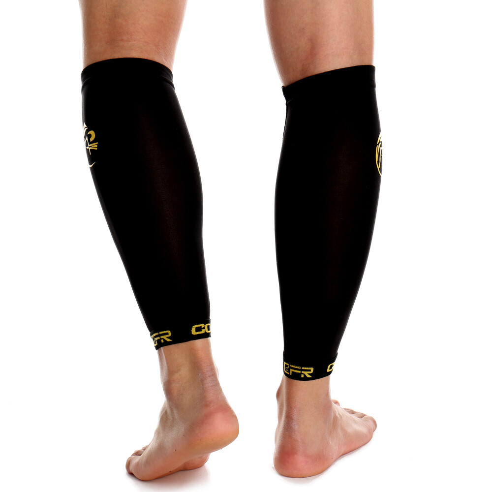 1 Pair Copper Sport Compression Calf Sleeve Running Leg Support Brace Shin US