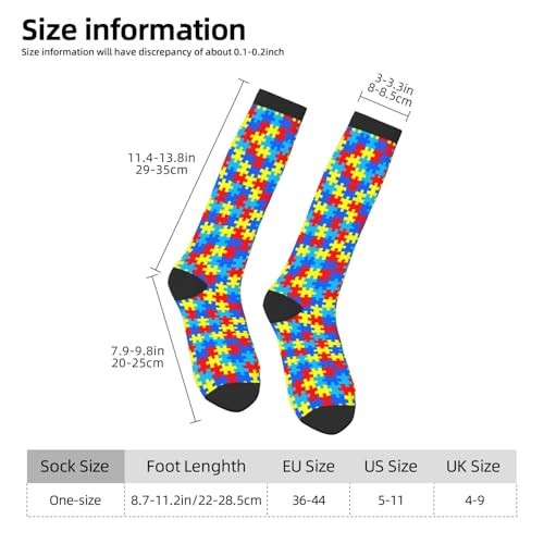Unisex Novelty Socks for Women Men Teens Soft Knee High Crew Socks Party Daily