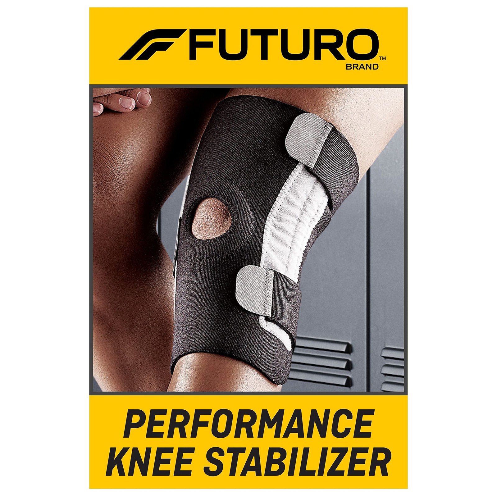 FUTURO Performance Knee Stabilizer,Adjustable 1 Count (Pack of 1), Black