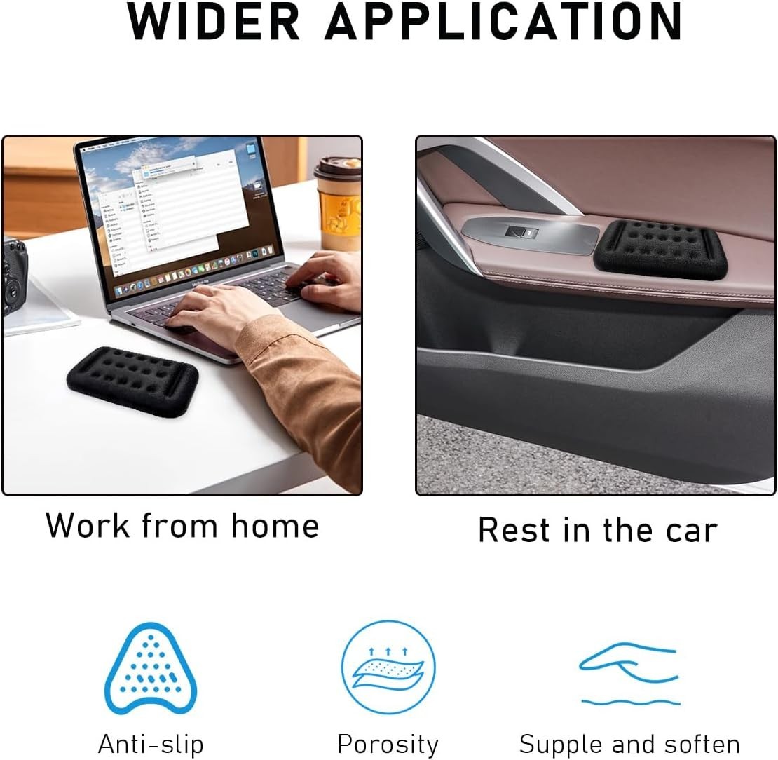 2 PCS Arm Rest Elbow Pads for Car, 5.1″ × 2.6″ Vehicle Door Thigh Support Armre