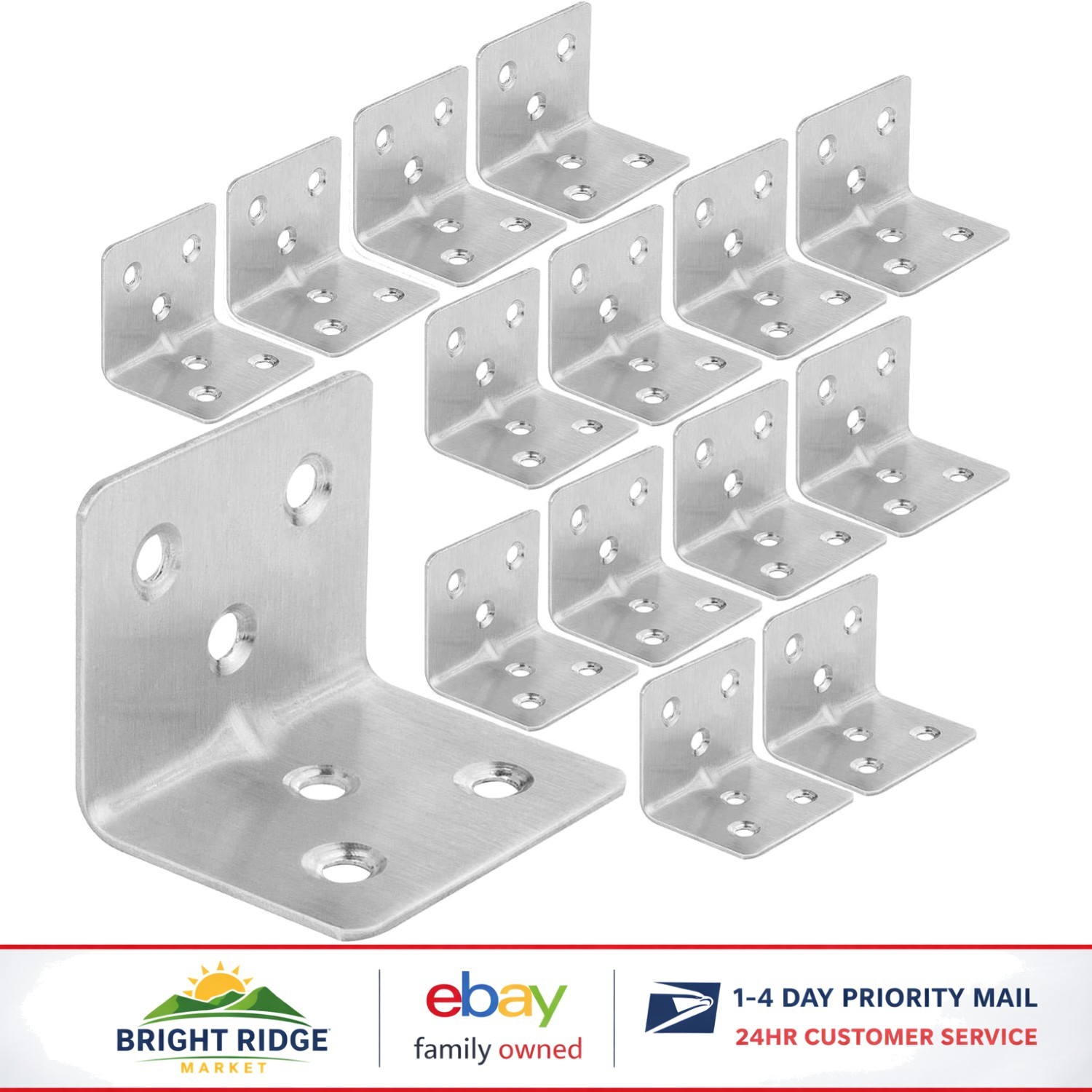 Stainless Steel Corner Brackets 38MM X 30MM for Strong Furniture Joint Support