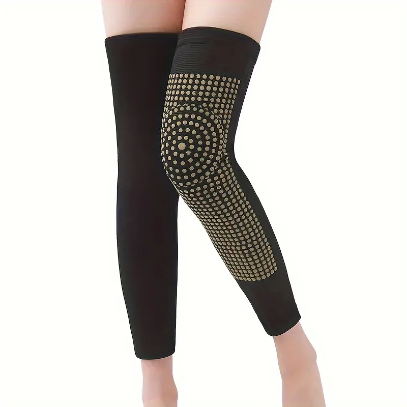 Knee Pads Set, 2 Pcs/set, 45 ° C Heat Therapy, Black, Polyester, Outdoor Sports,