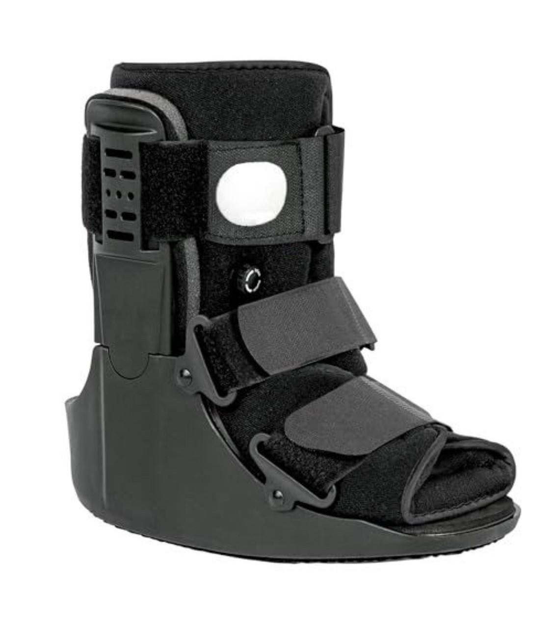Walking Boot Foot/Ankle Immobilizer Air Bladder Compression Adjustable Black M
