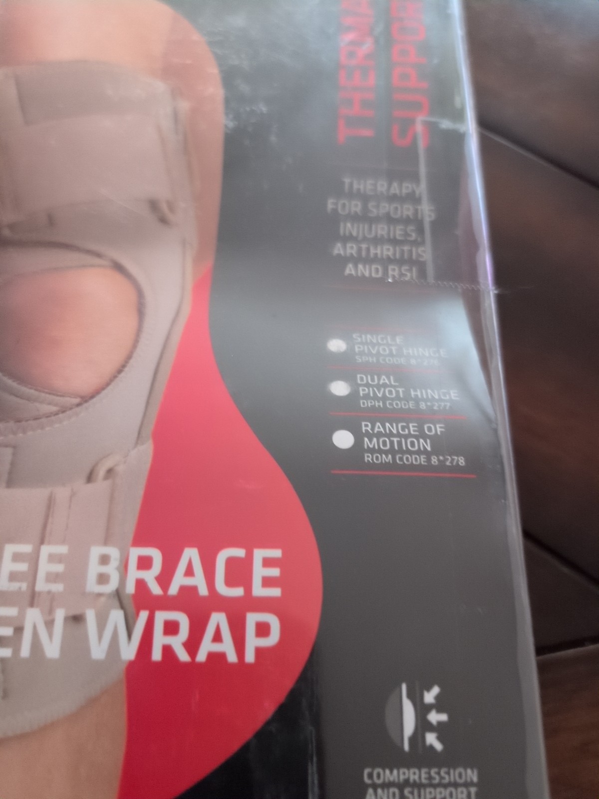 Thermoskin Open Knee Wrap Stabilizer Beige Size 4XL New Free Ship