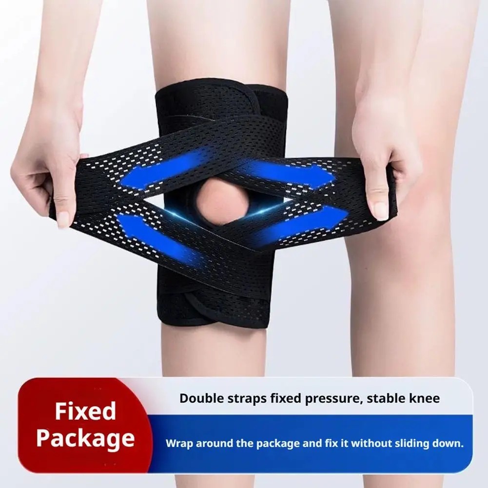 Knee Brace Compression Sleeve Joint Support Open Patella Stabilizer Wrap New