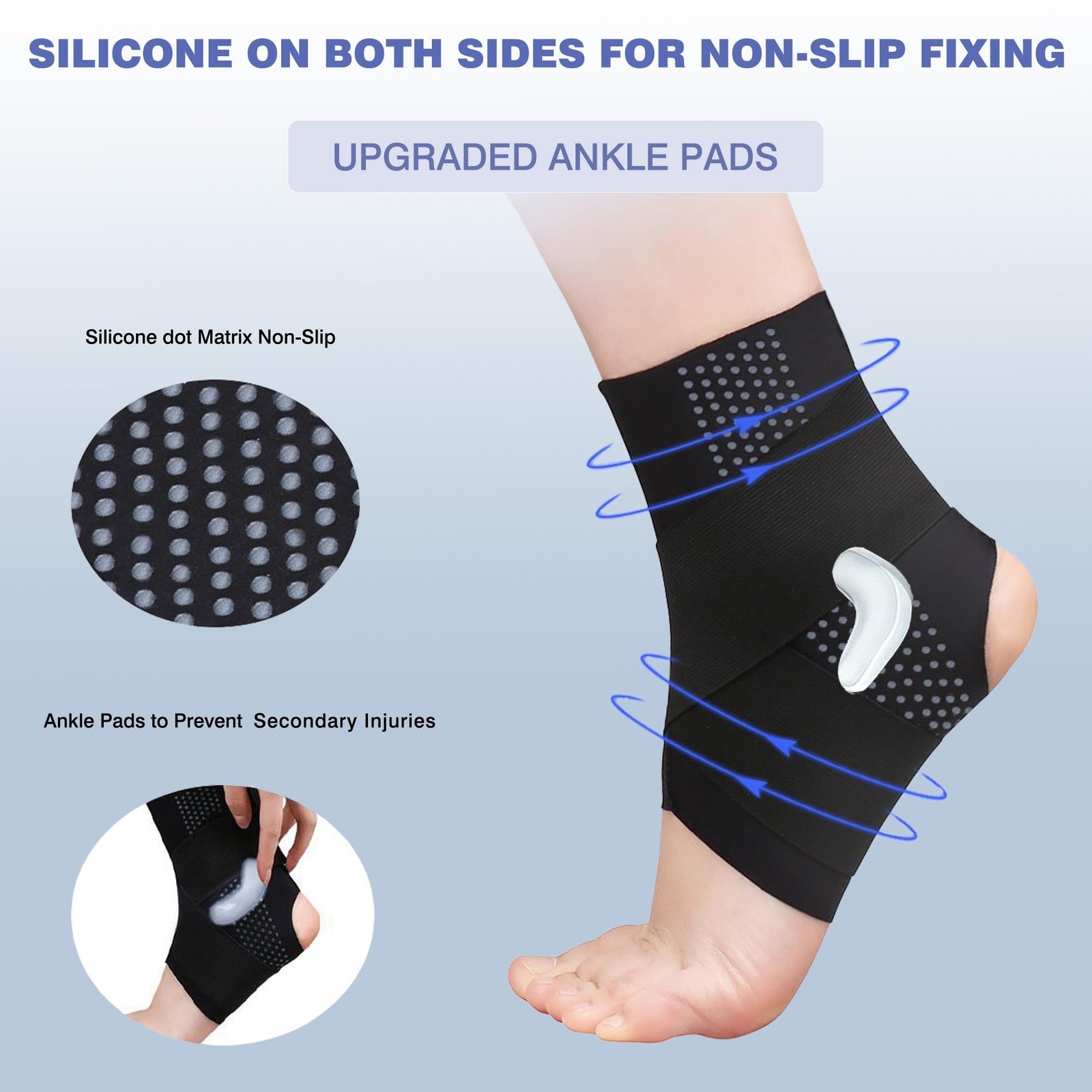 Ankle Brace Ankle Sprain Tendonitis Arthritis Foot Brace Men 57 /Women 68