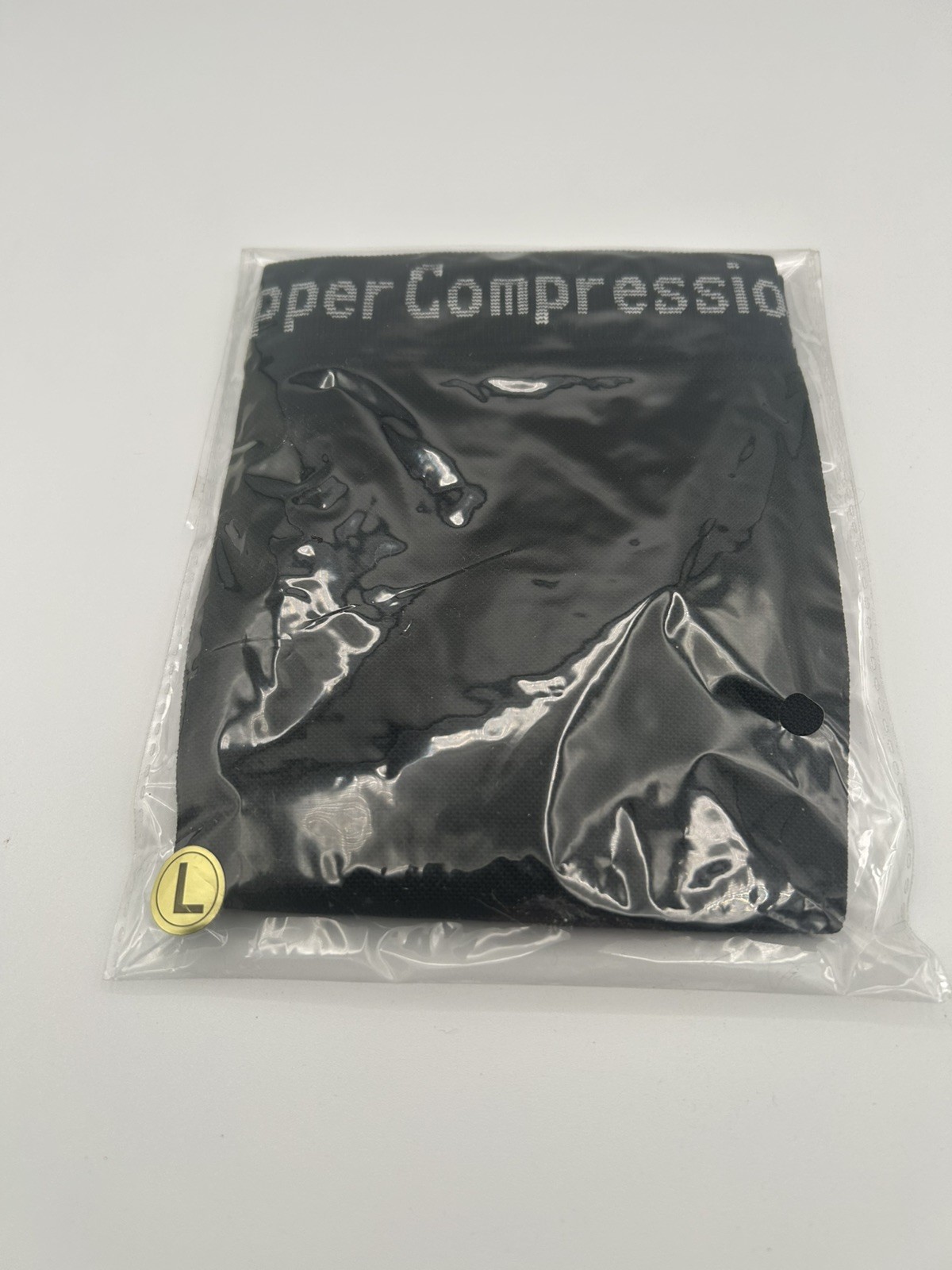 Copper compression calf sleeve new in package large black
