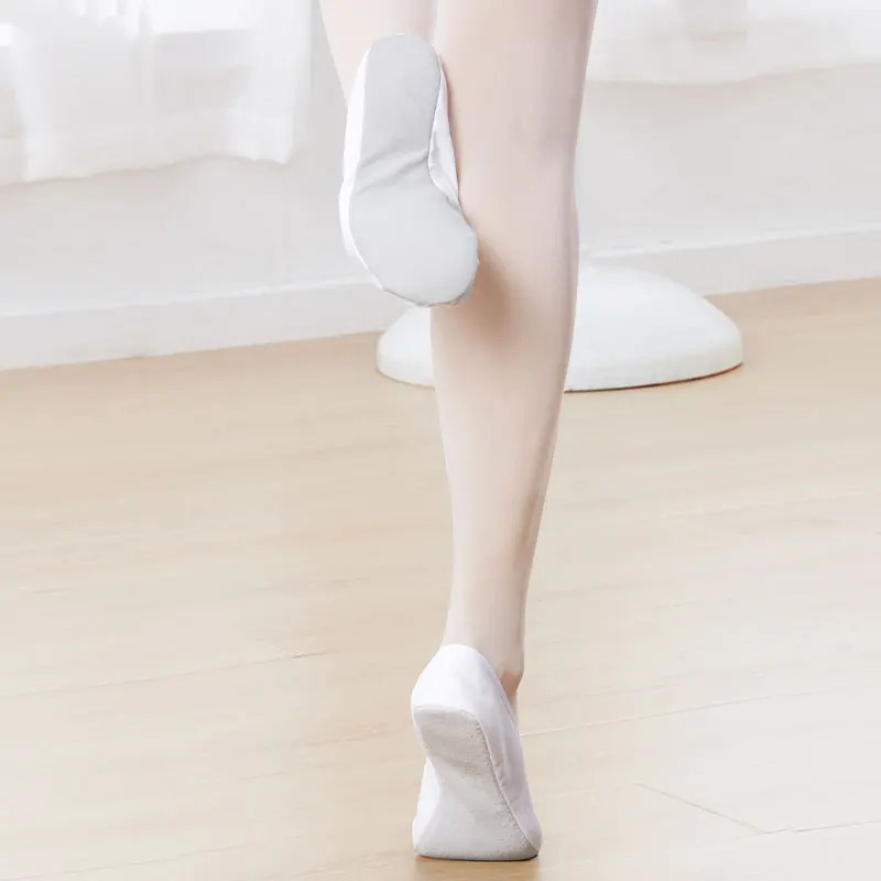 Girls Kids Pointe Shoes Dance Slippers Soft-soled Shoes Ballerina Practice Shoe
