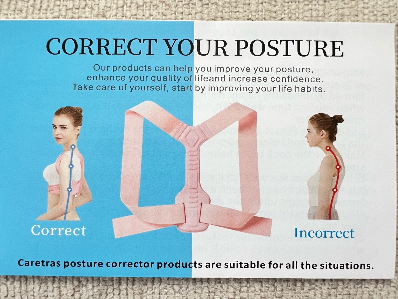 WNIEYO Upper Back Brace Updated Posture Corrector for Women Size M 31″-36″ Pink