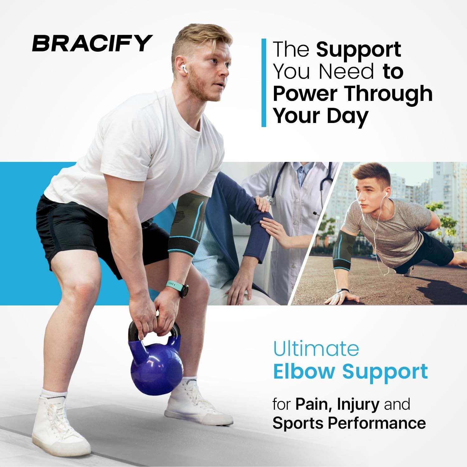 Versatile Elbow Compression Sleeve – Adjustable & Non-Slip for Active Lifestyles