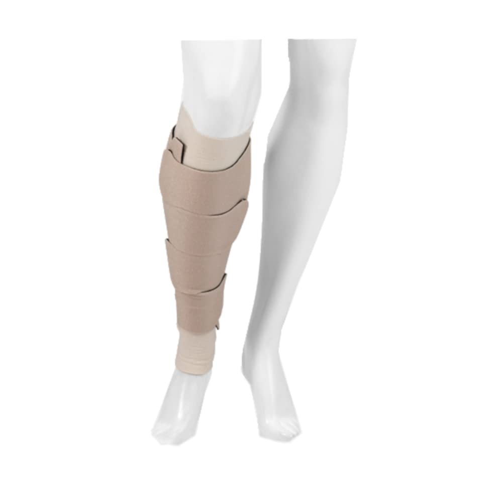 Reversible Versatile Support 30-60mmHg Calf Compression Wrap, Beige, L Max Re…