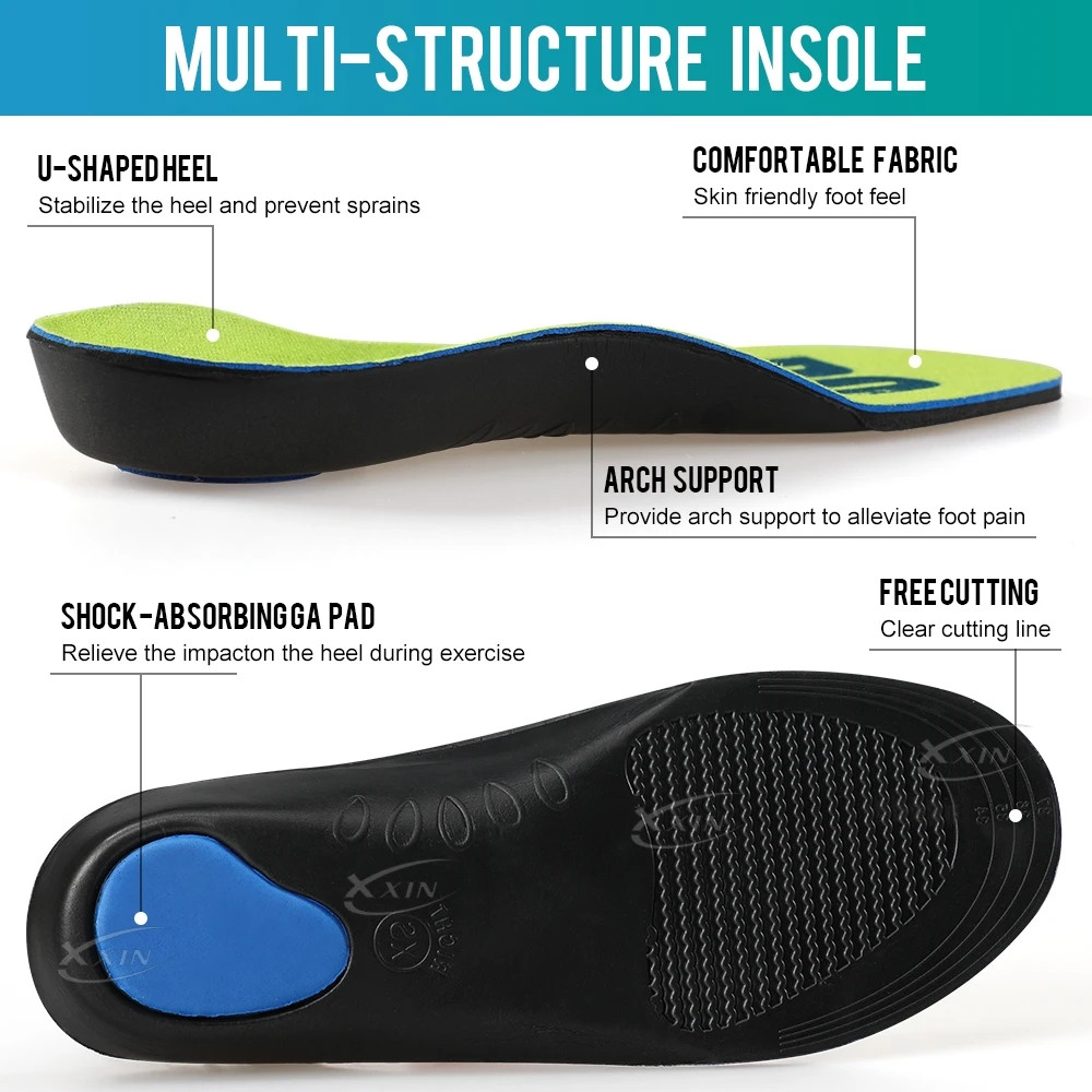Arch Support Insole Orthotic Sports Insole Running Shock Absorber Shoe Pad