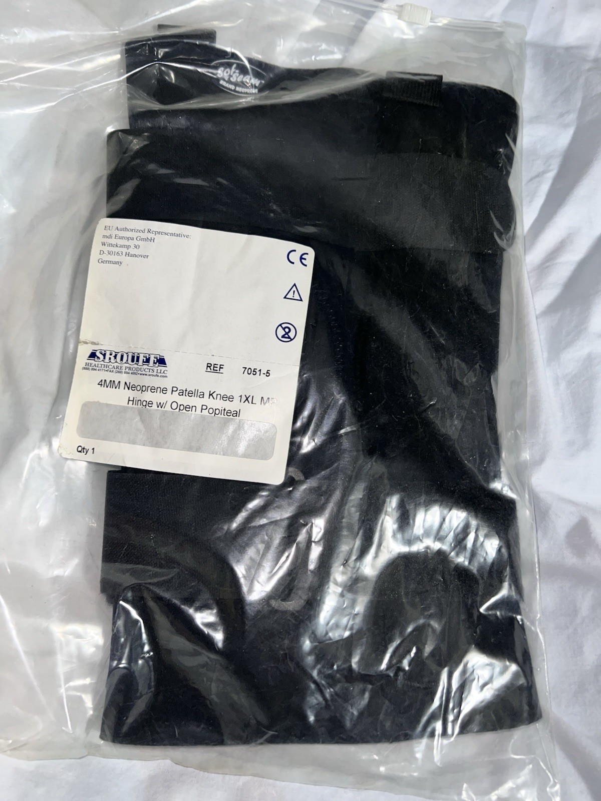 New High Quality Medical Grade 4MM Patella Knee Brace Hinged Open Popiteal